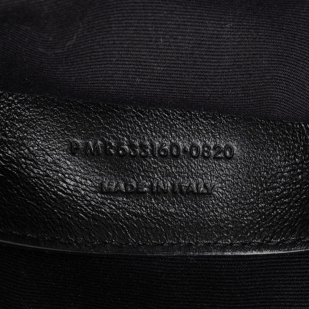 Saint Laurent Crinkled Calfskin Monogram Niki Baby Shoulder Bag (SHF-6jT1UC)