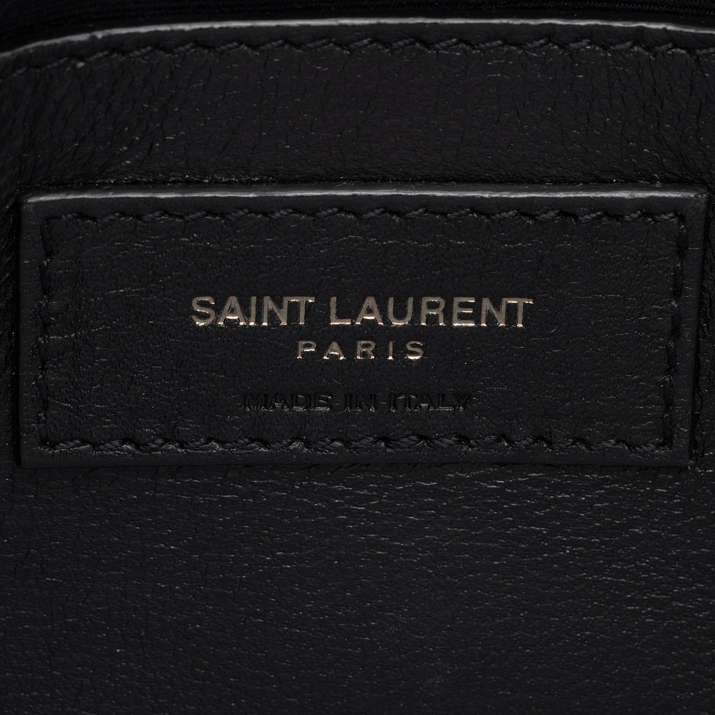 Saint Laurent Crinkled Calfskin Monogram Niki Baby Shoulder Bag (SHF-6jT1UC)