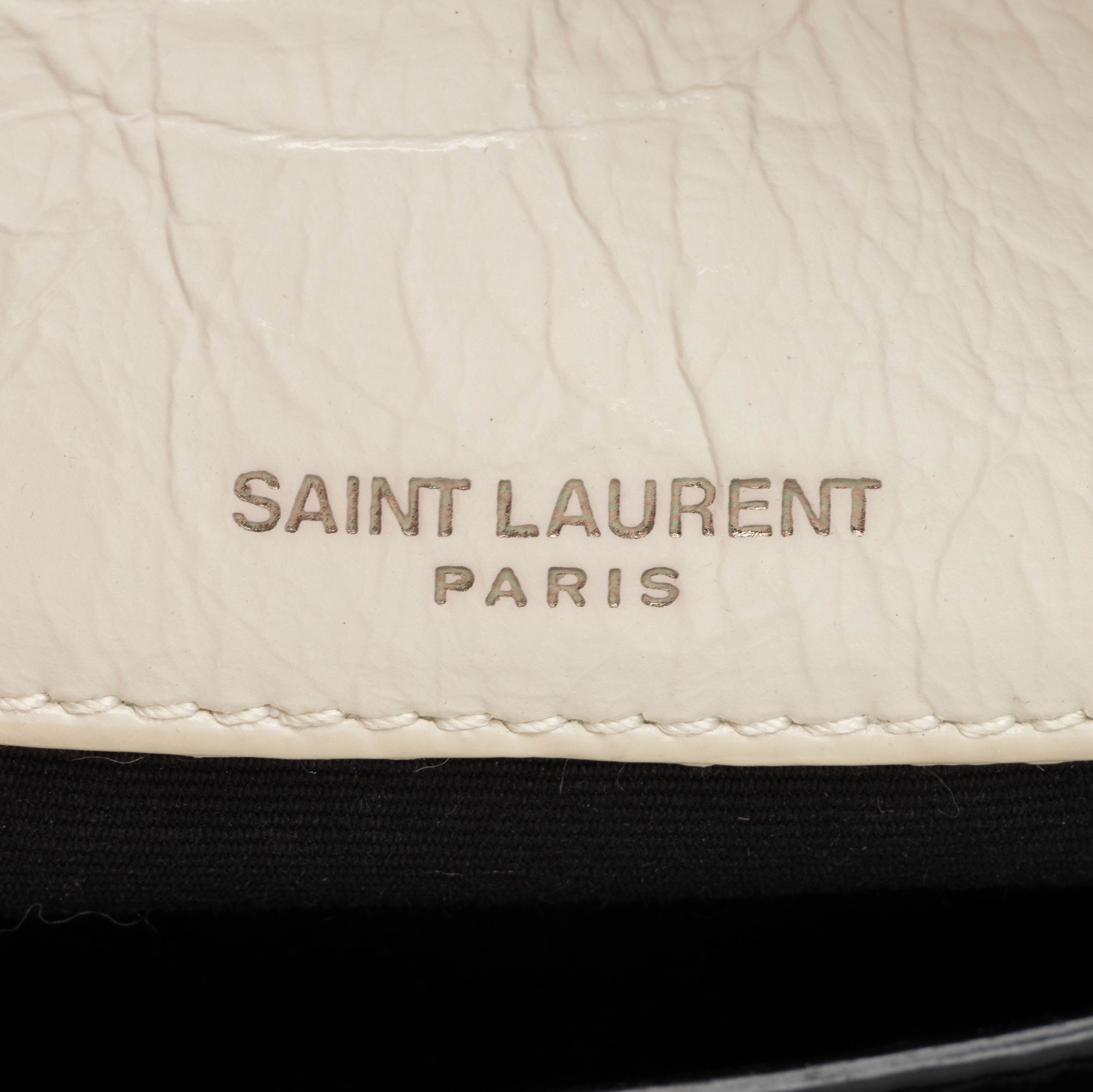 Saint Laurent Crinkled Calfskin Monogram Niki Baby Shoulder Bag (SHF-6jT1UC)