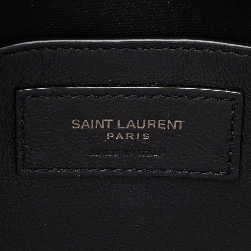 Saint Laurent Crinkled Calfskin Monogram Niki Baby Shoulder Bag (SHF-BRqPlH)