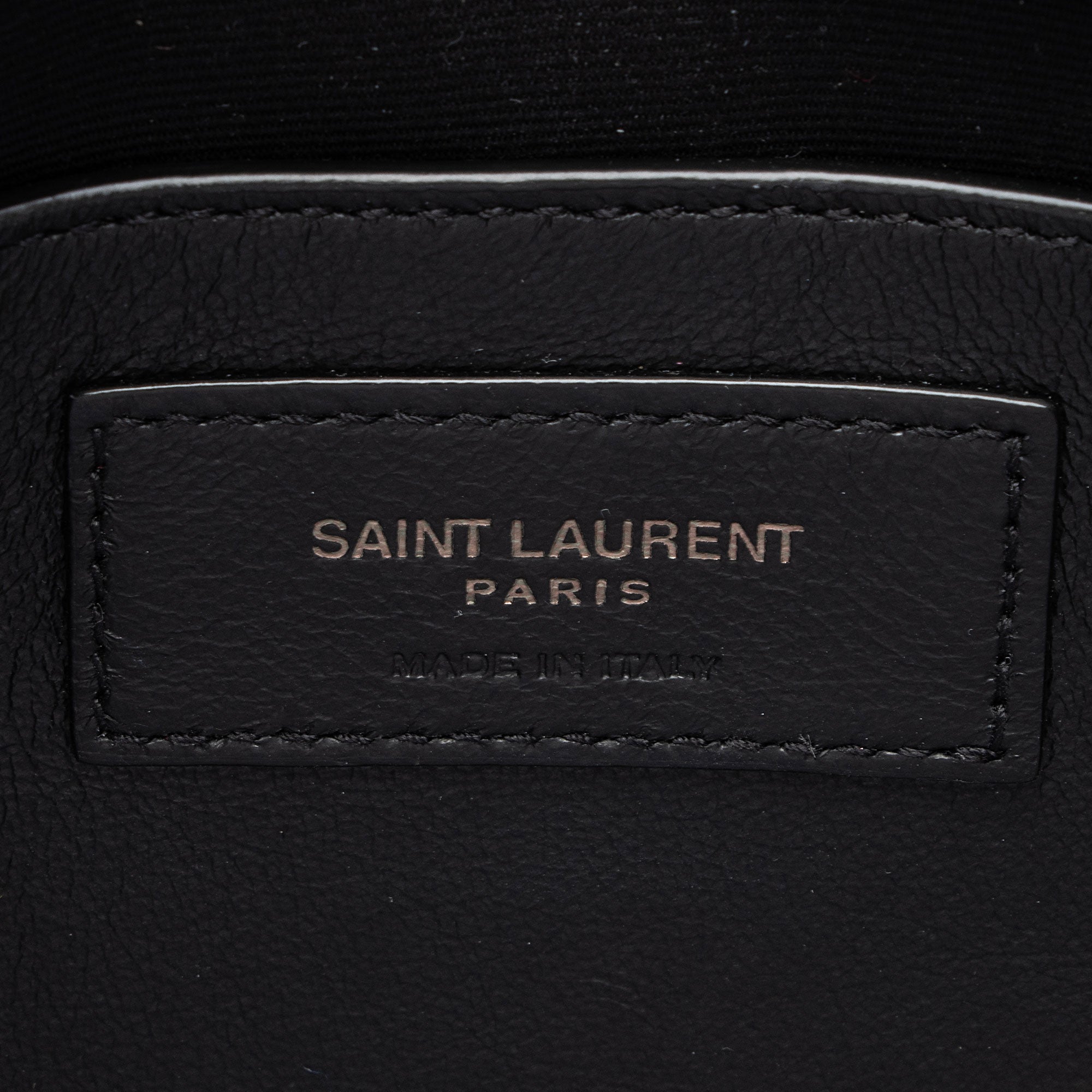 Saint Laurent Crinkled Calfskin Monogram Niki Baby Shoulder Bag (SHF-BRqPlH)