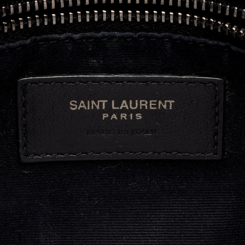 Saint Laurent Crinkled Calfskin Monogram Niki Chain Wallet (SHF-w5uFiz)