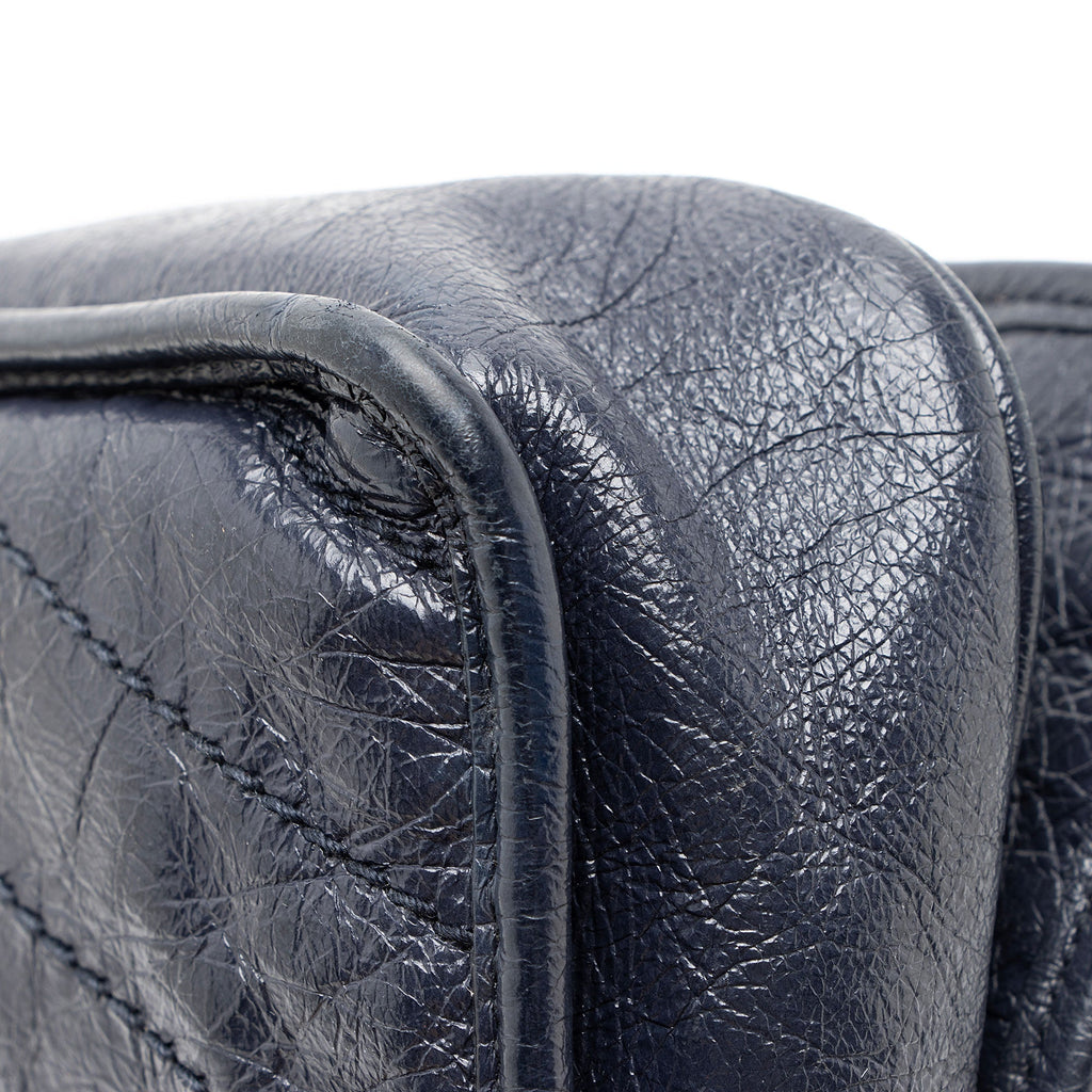 Saint Laurent Crinkled Calfskin Monogram Niki Chain Wallet