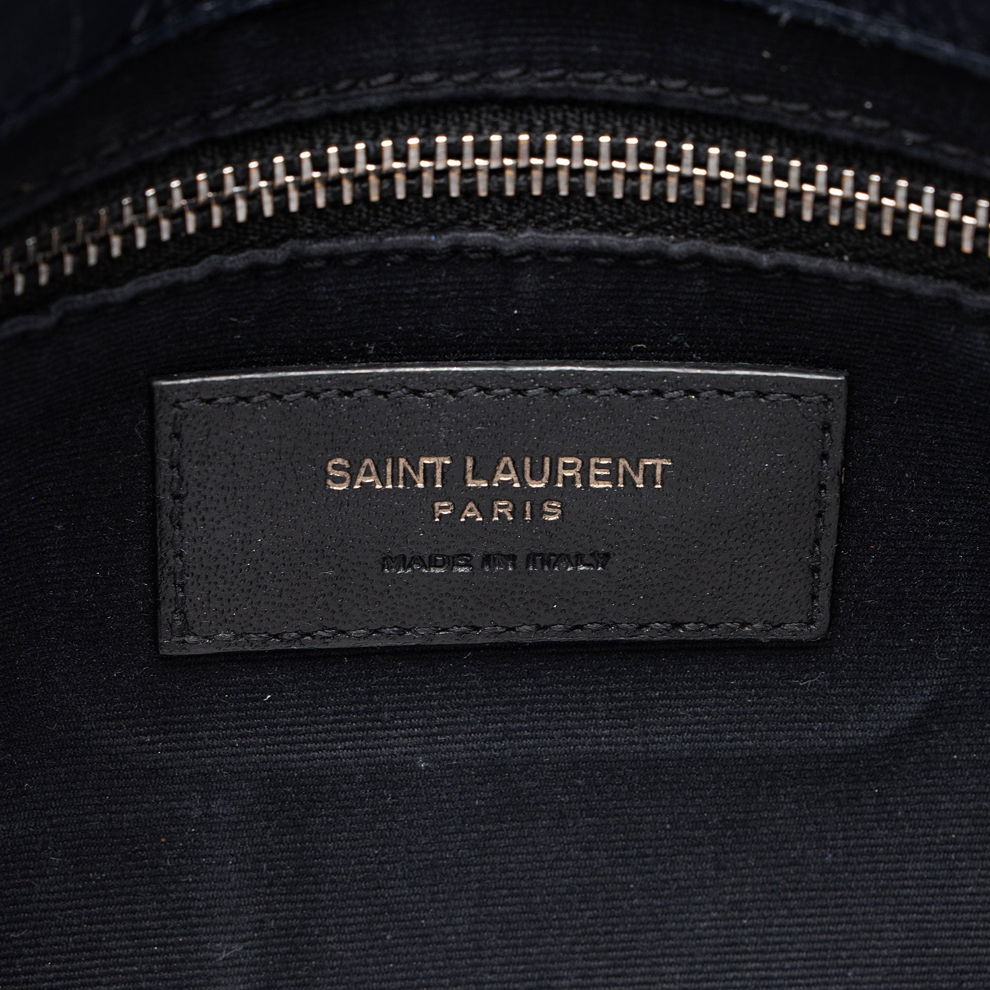 Saint Laurent Crinkled Calfskin Monogram Niki Chain Wallet