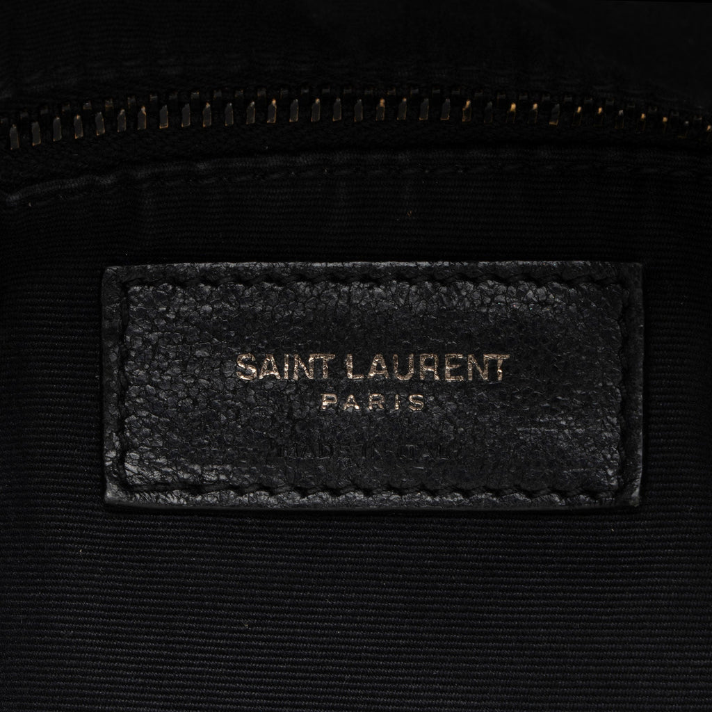 Saint Laurent Crinkled Calfskin Monogram Niki Large Shopping Tote