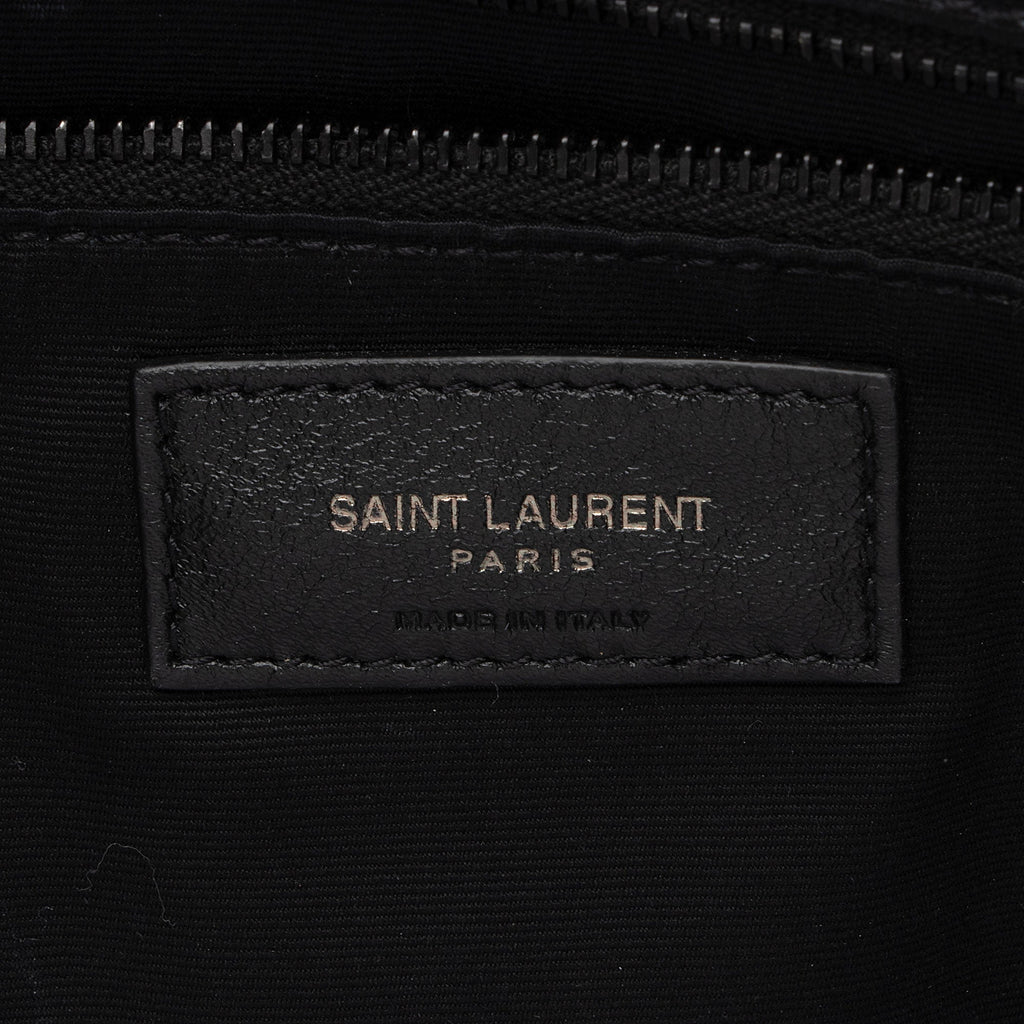 Saint Laurent Crinkled Calfskin Monogram Niki Medium Shopping Tote (SHF-HoUdcp)
