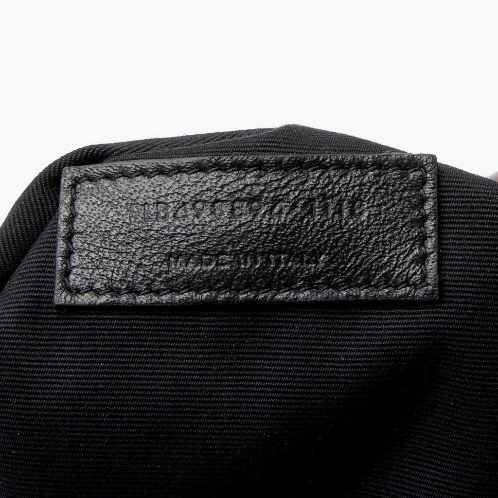 Saint Laurent Crinkled Calfskin Monogram Niki Medium Shoulder Bag