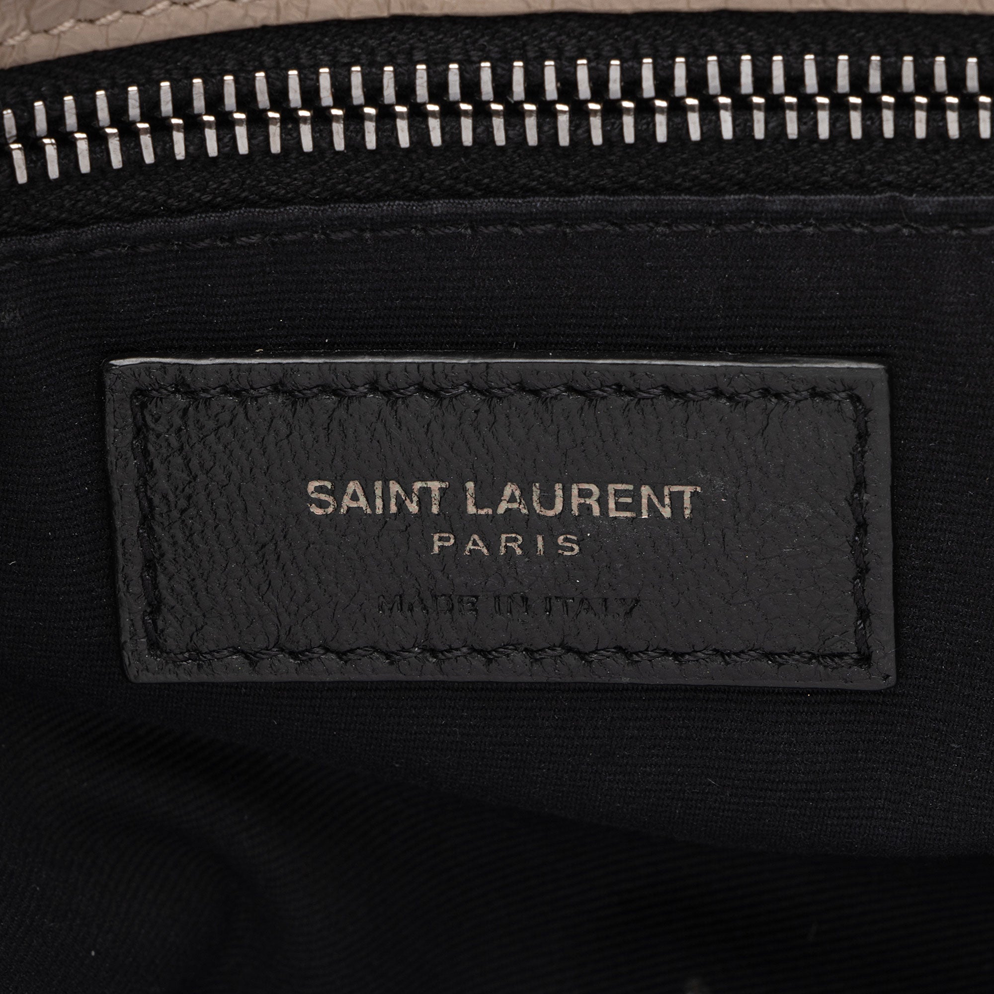 Saint Laurent Crinkled Calfskin Monogram Niki Medium Shoulder Bag