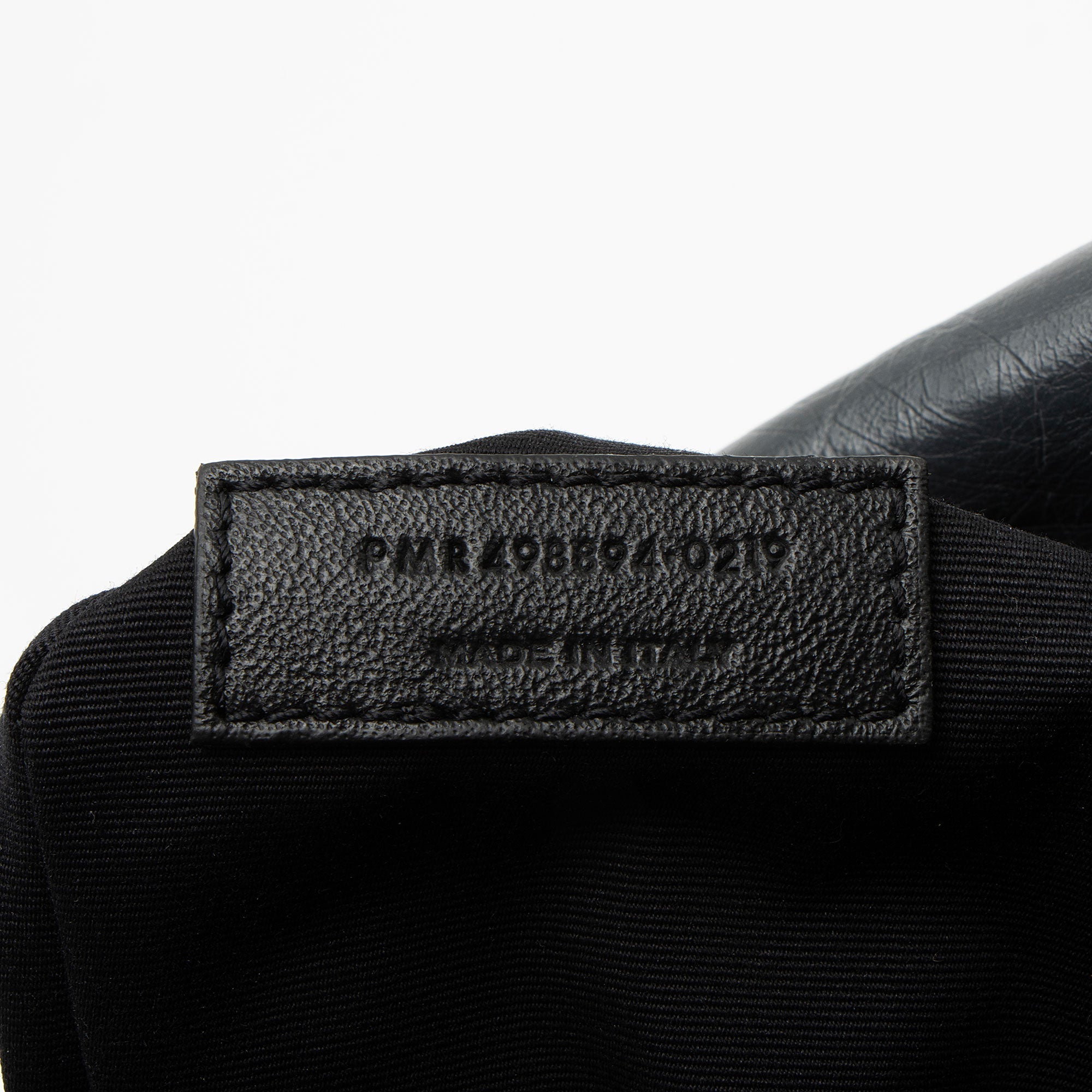 Saint Laurent Crinkled Calfskin Monogram Niki Medium Shoulder Bag