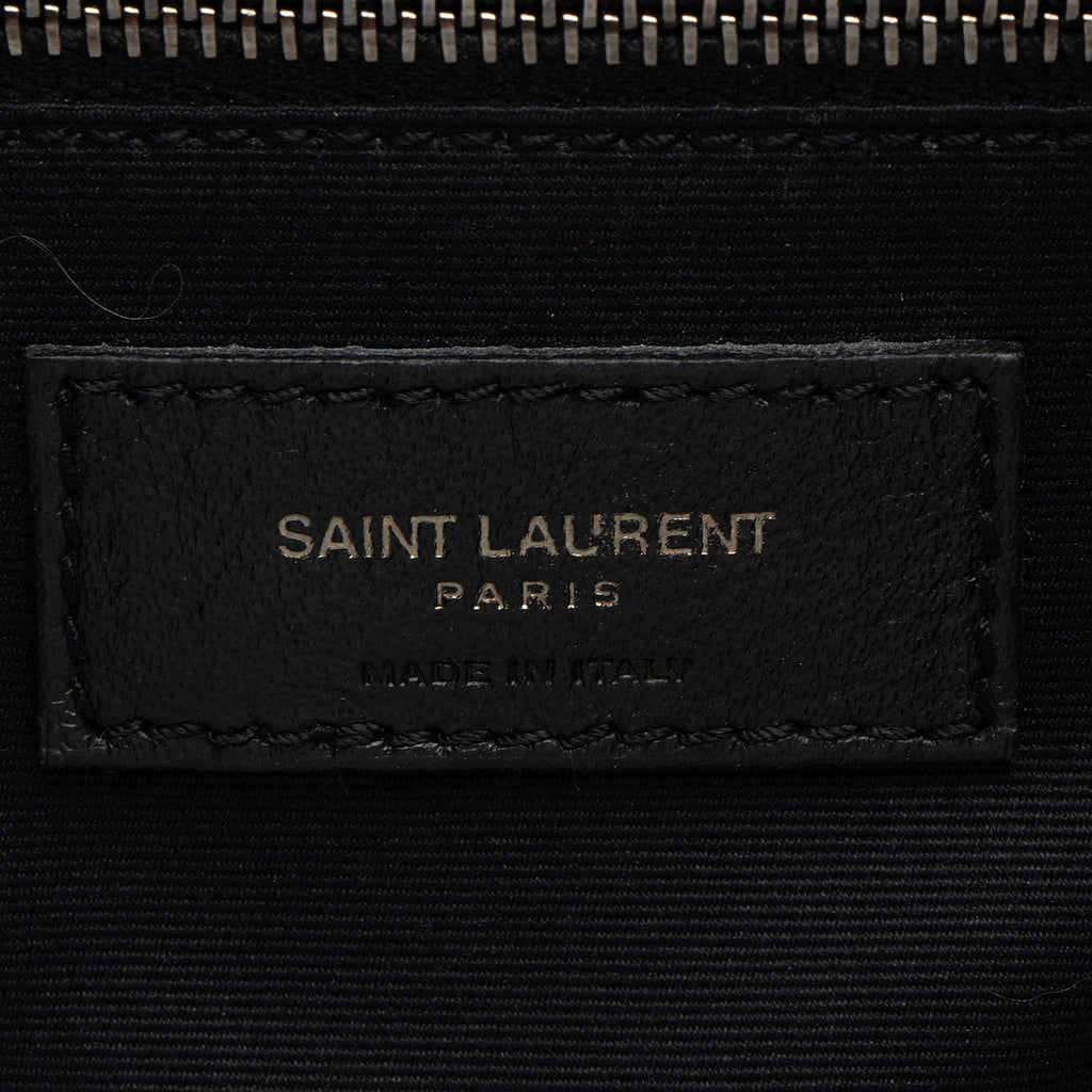 Saint Laurent Crinkled Calfskin Monogram Niki Medium Shoulder Bag