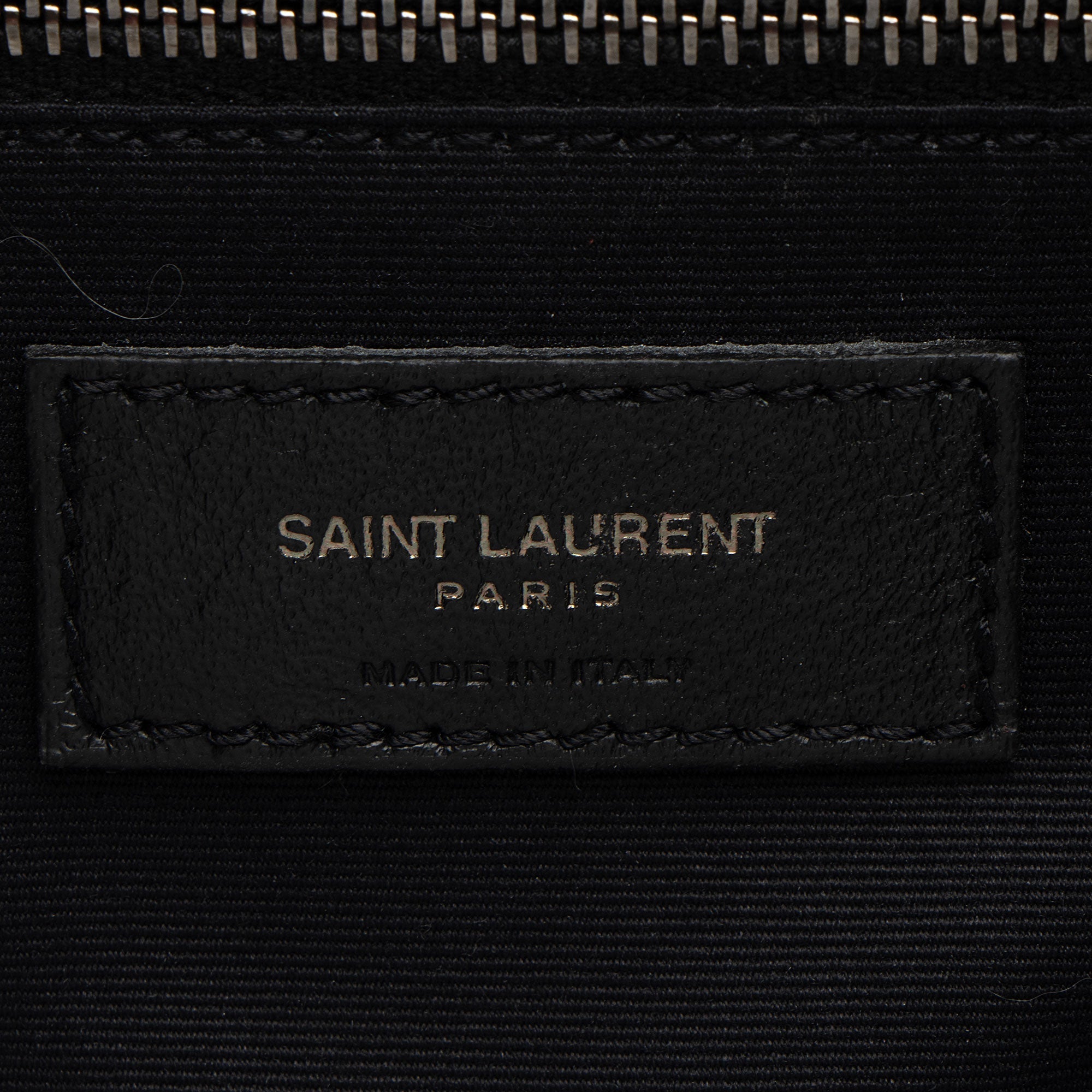Saint Laurent Crinkled Calfskin Monogram Niki Medium Shoulder Bag