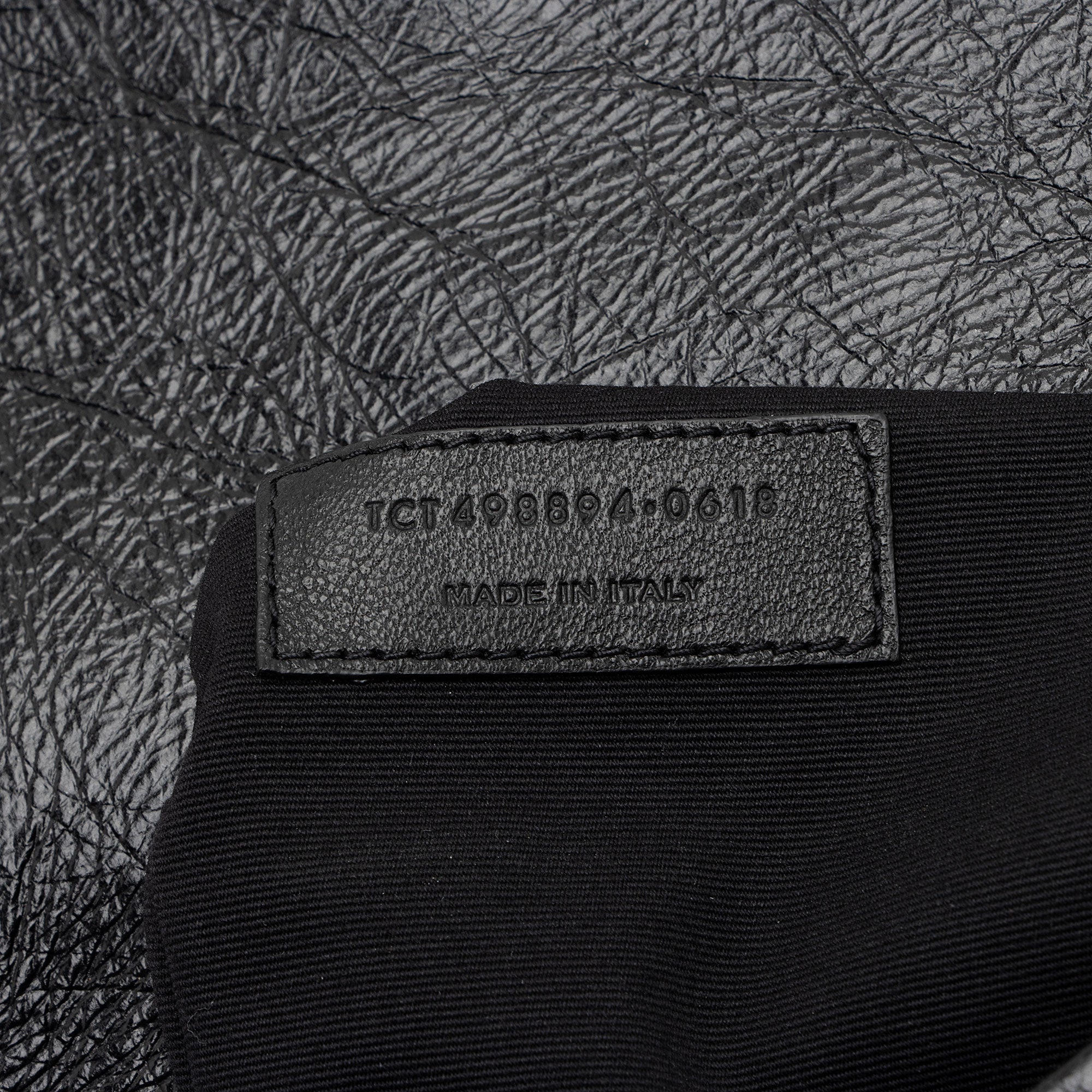 Saint Laurent Crinkled Calfskin Monogram Niki Medium Shoulder Bag