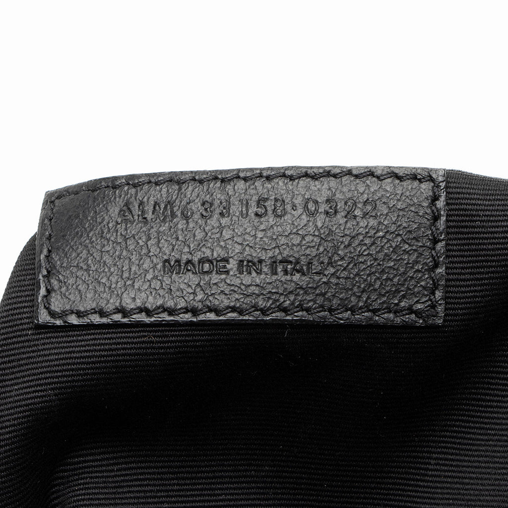 Saint Laurent Crinkled Calfskin Monogram Niki Medium Shoulder Bag