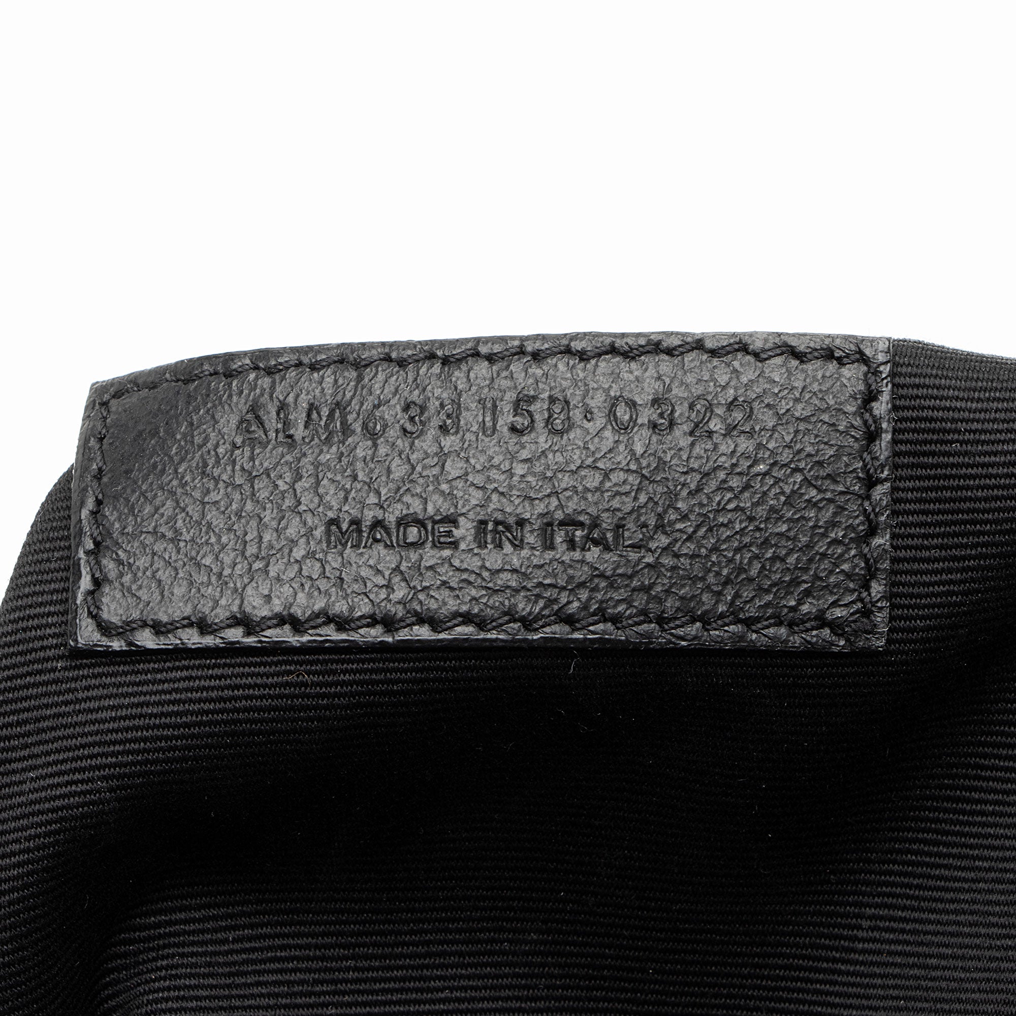 Saint Laurent Crinkled Calfskin Monogram Niki Medium Shoulder Bag