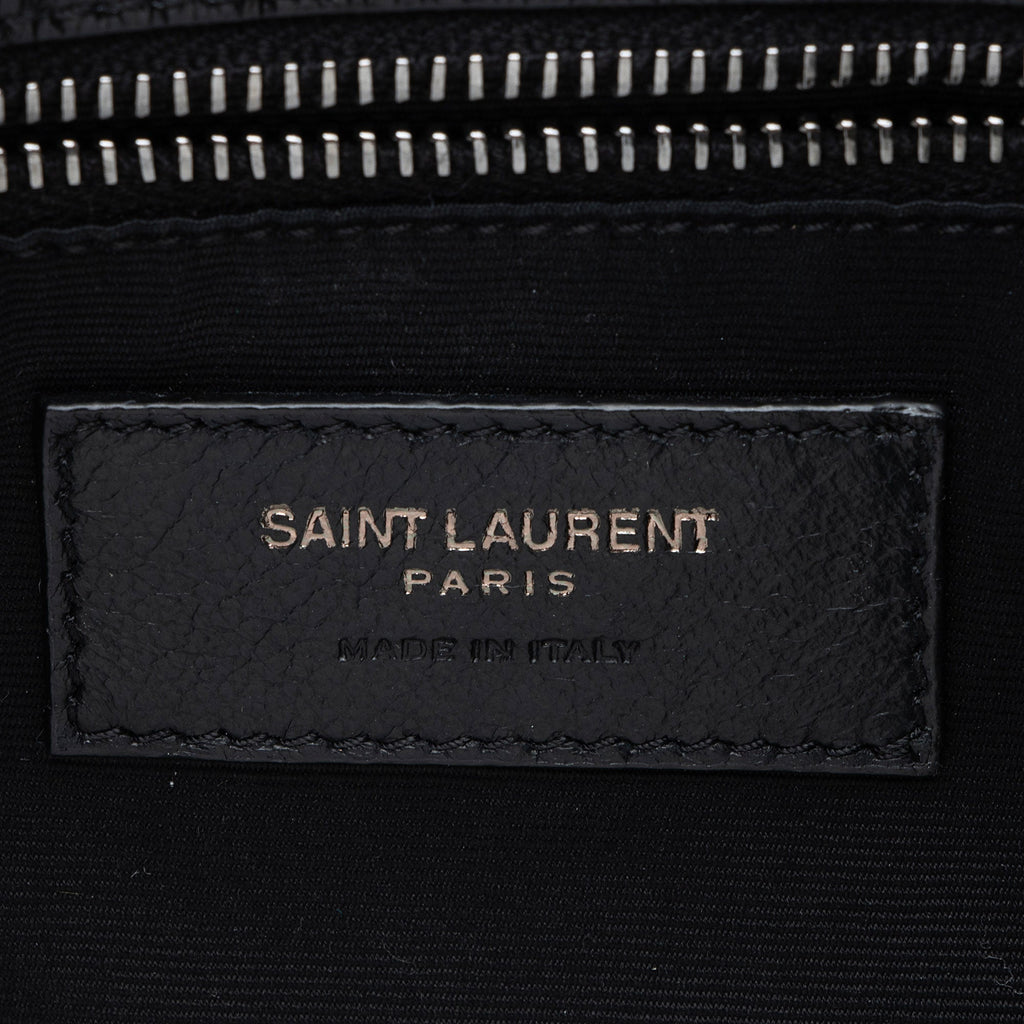 Saint Laurent Crinkled Calfskin Monogram Niki Medium Shoulder Bag