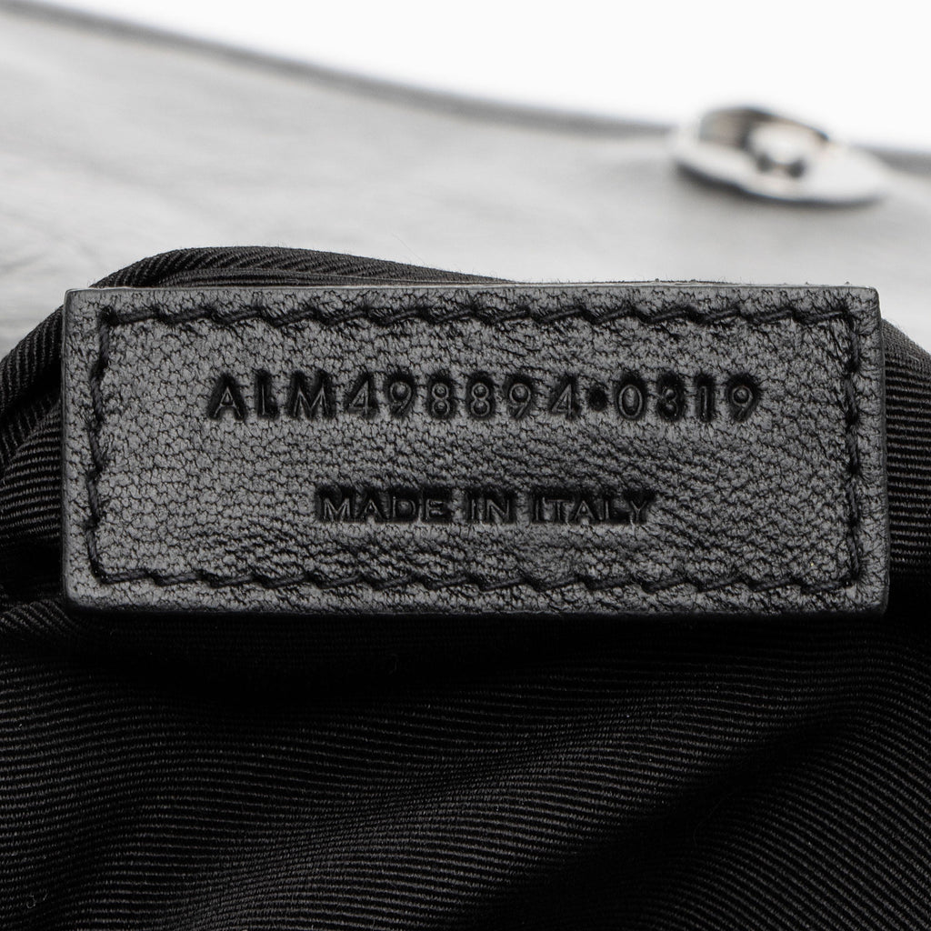 Saint Laurent Crinkled Calfskin Monogram Niki Medium Shoulder Bag
