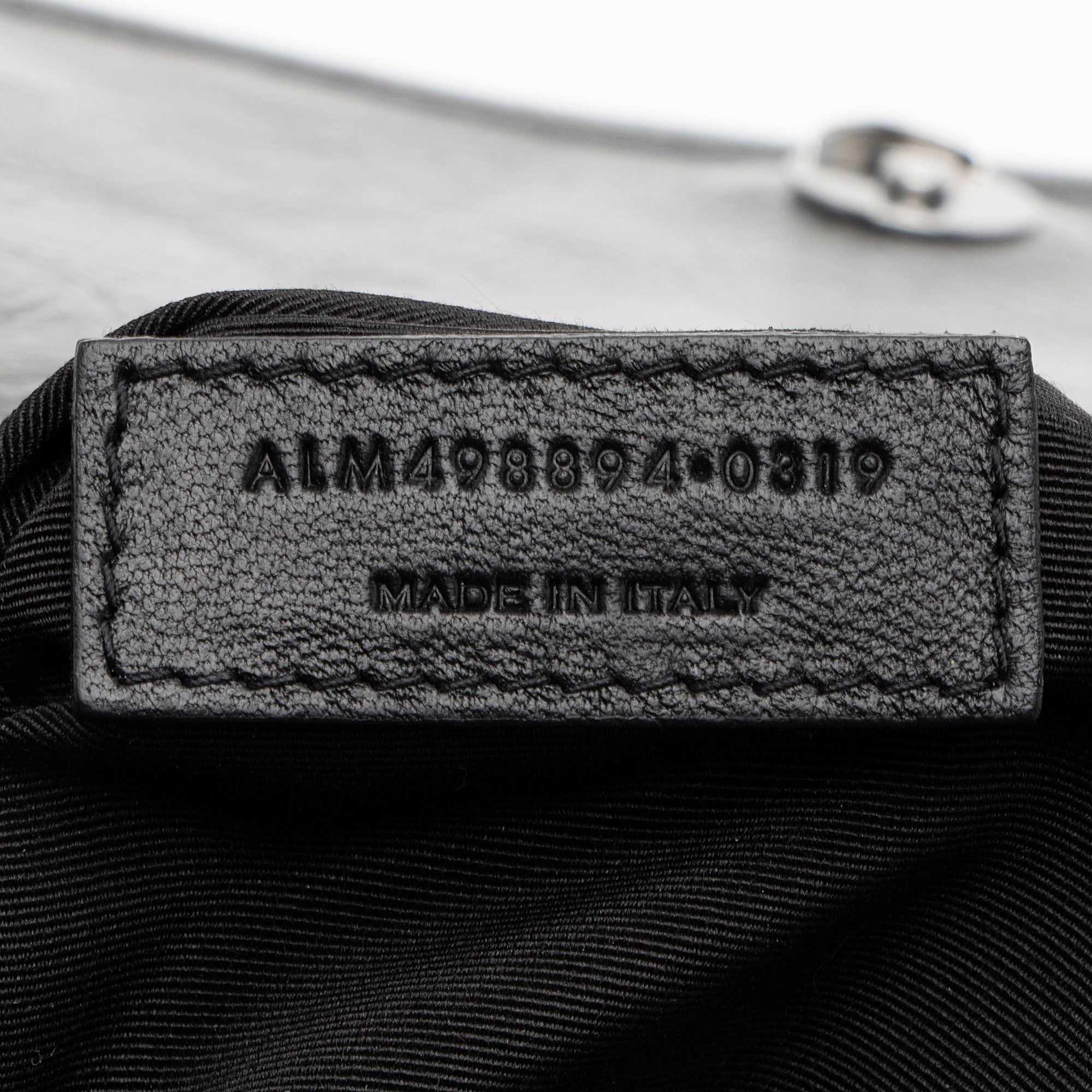 Saint Laurent Crinkled Calfskin Monogram Niki Medium Shoulder Bag