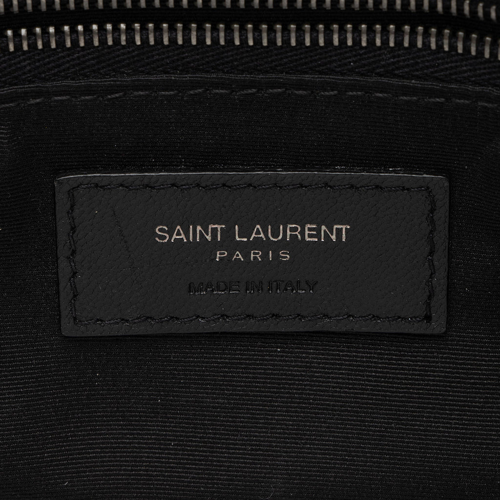 Saint Laurent Crinkled Calfskin Monogram Niki Medium Shoulder Bag