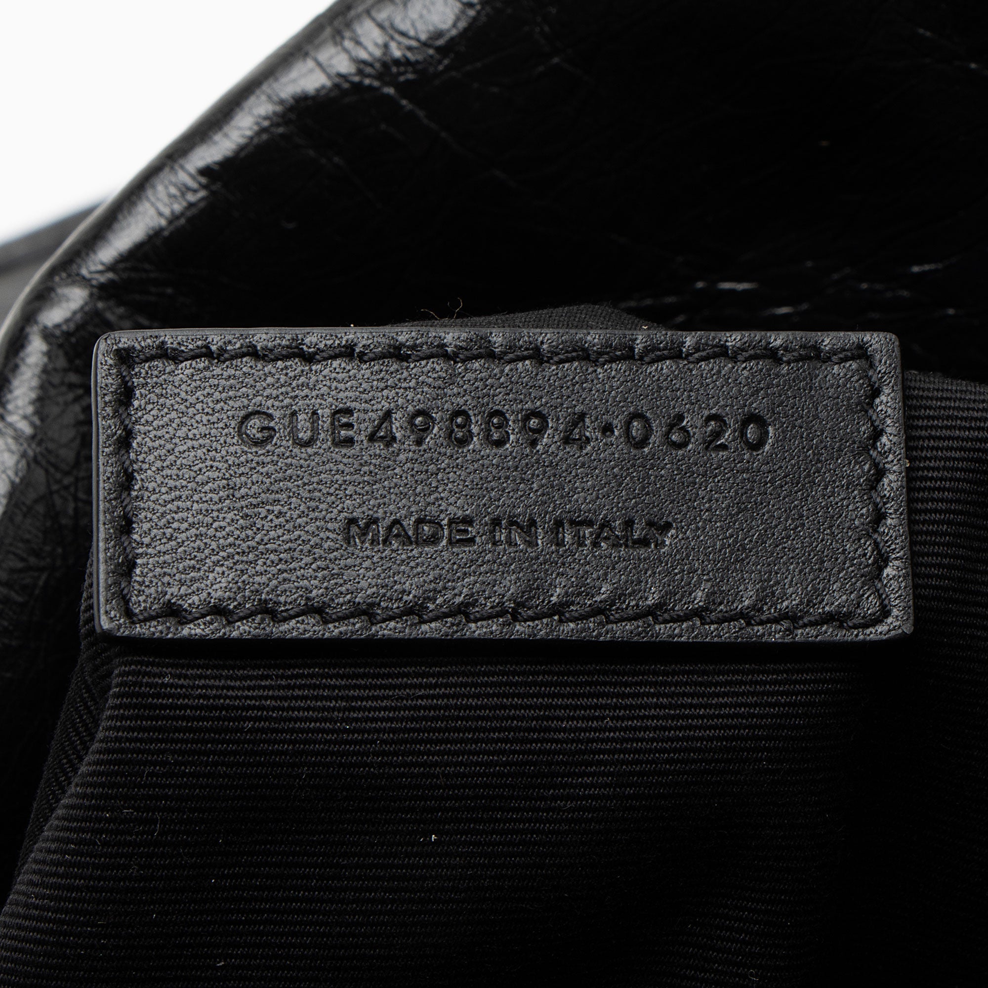 Saint Laurent Crinkled Calfskin Monogram Niki Medium Shoulder Bag