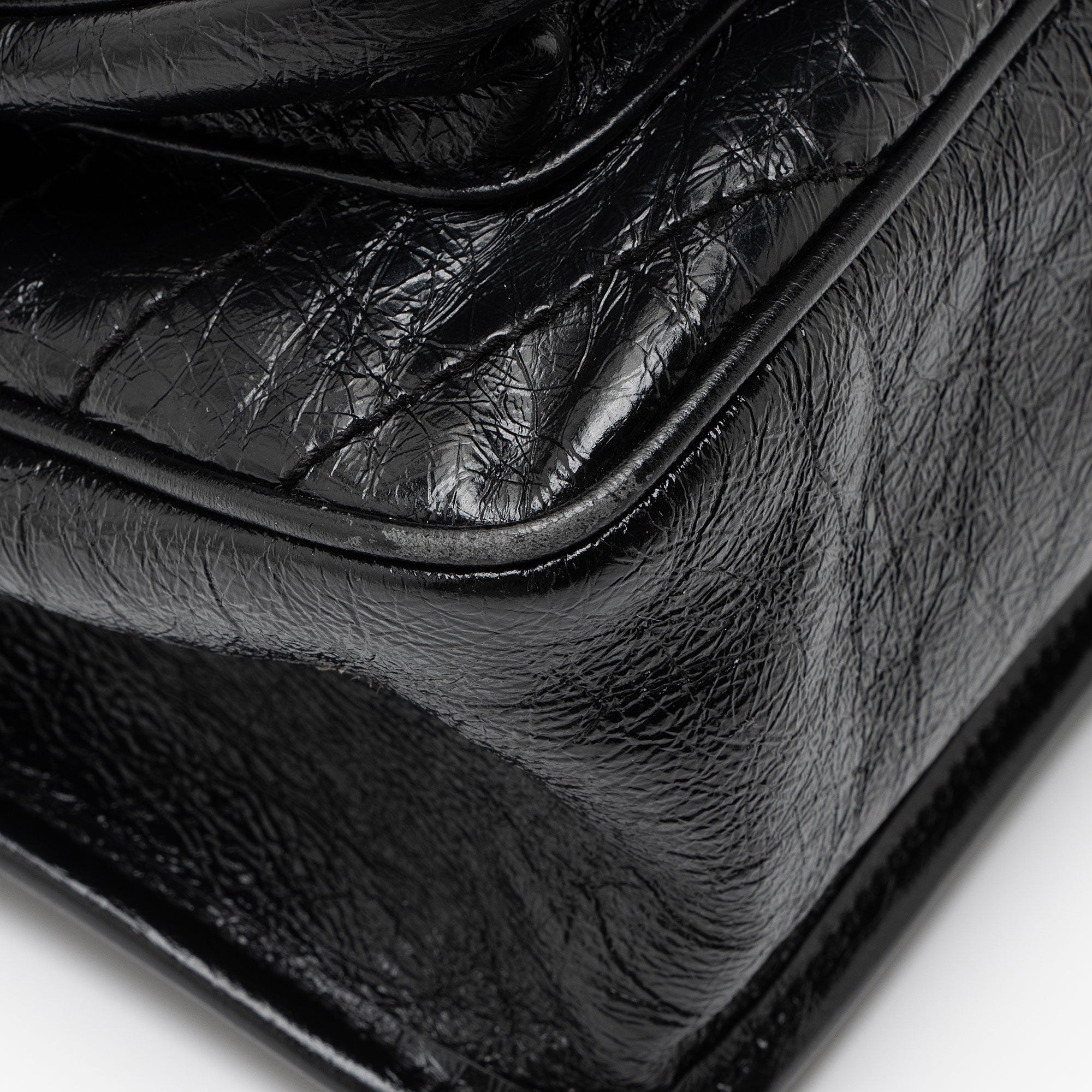 Saint Laurent Crinkled Calfskin Monogram Niki Medium Shoulder Bag