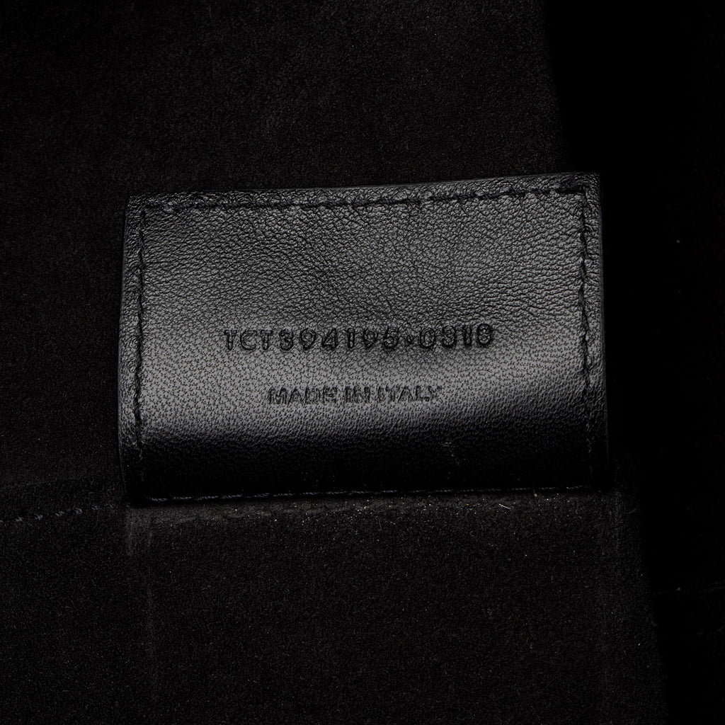 Saint Laurent Croc Embossed Calfskin Large Shopping Tote