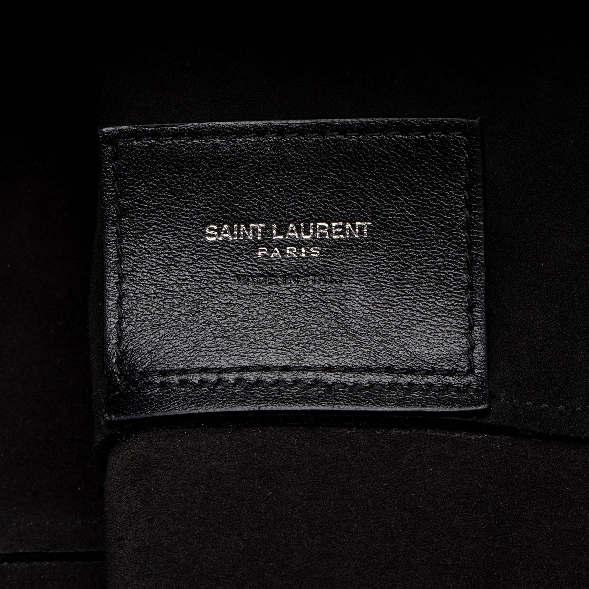 Saint Laurent Croc Embossed Calfskin Large Shopping Tote
