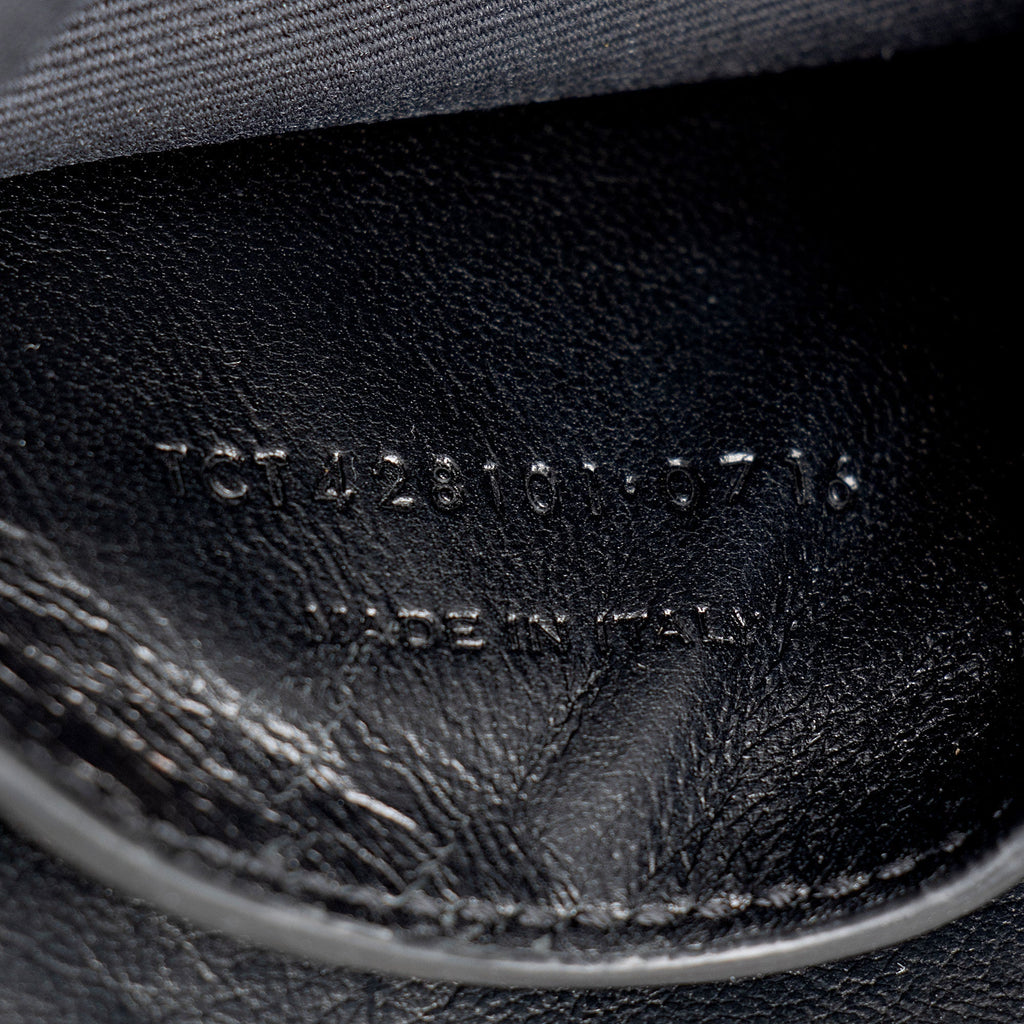 Saint Laurent Croc Embossed Calfskin Monogram College Medium Shoulder Bag