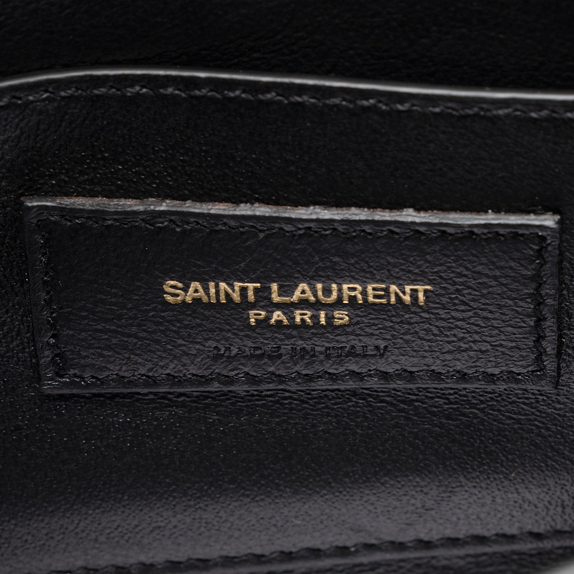 Saint Laurent Croc Embossed Leather Monogram Cassandra Mini Top Handle (SHF-X87CZK)