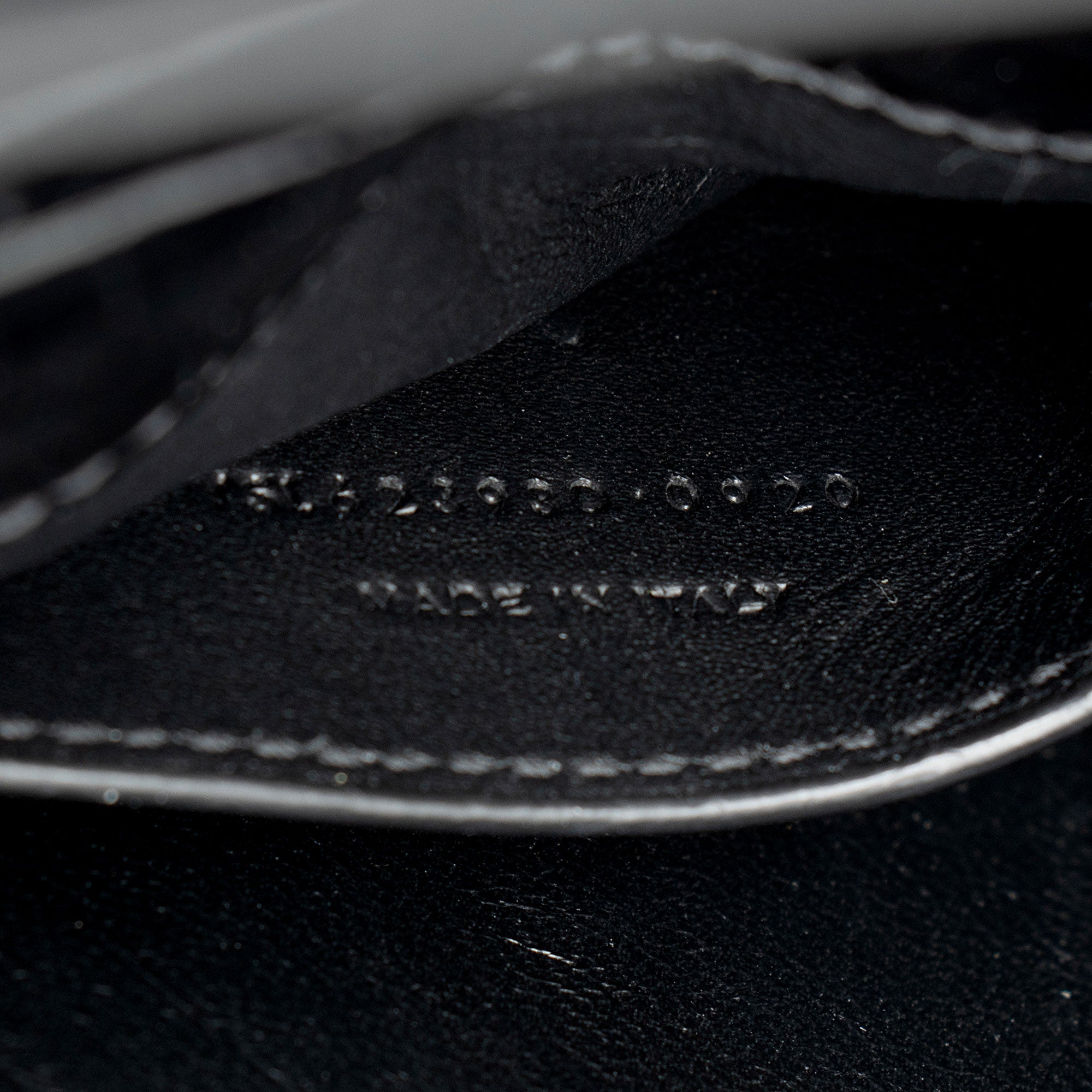 Saint Laurent Croc Embossed Leather Monogram Cassandra Mini Top Handle