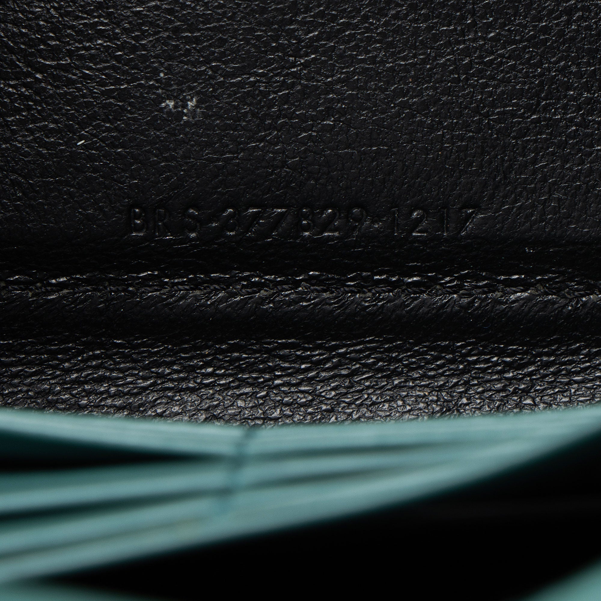 Saint Laurent Croc Embossed Leather Monogram Chain Wallet