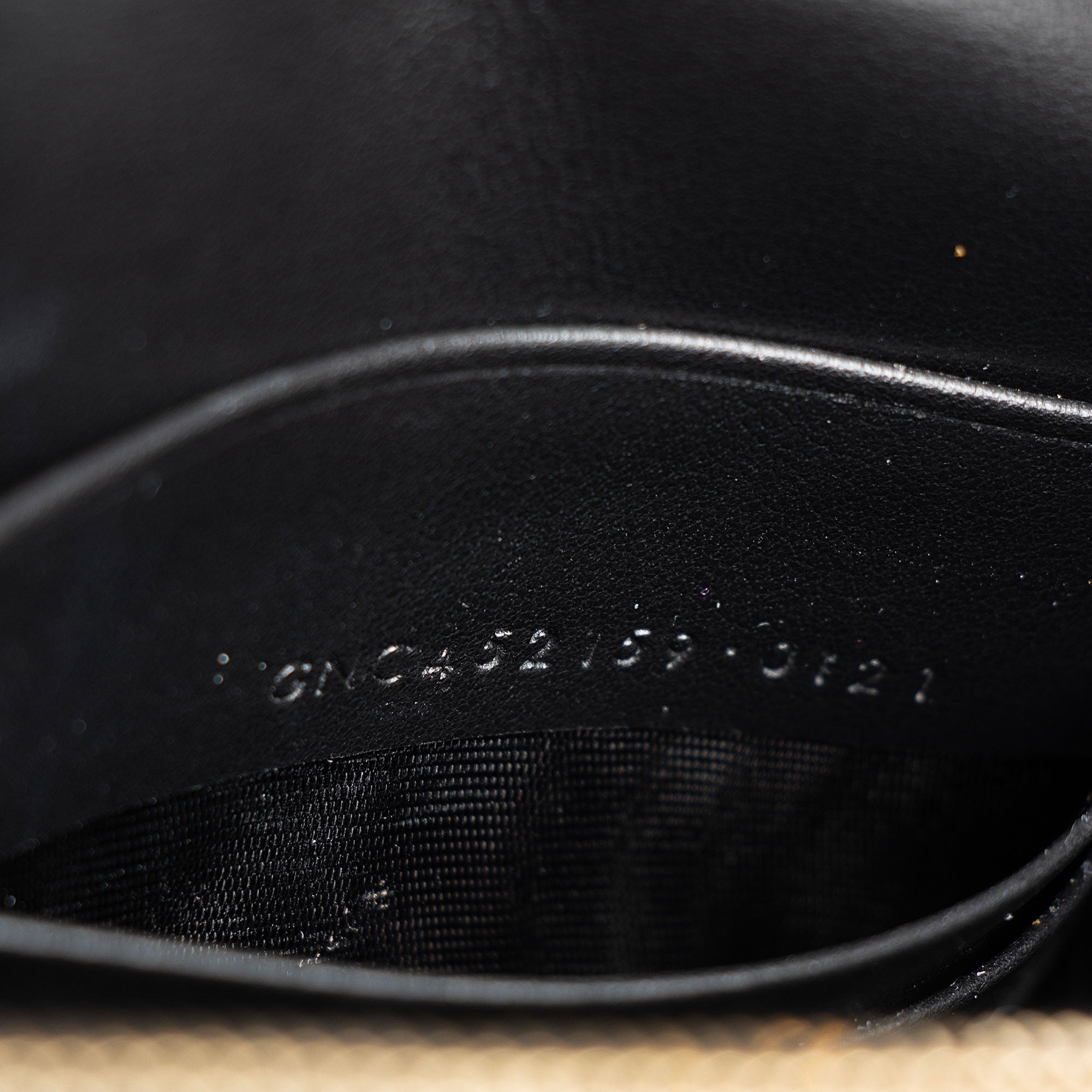 Saint Laurent Croc Embossed Leather Monogram Kate Tassel Chain Wallet