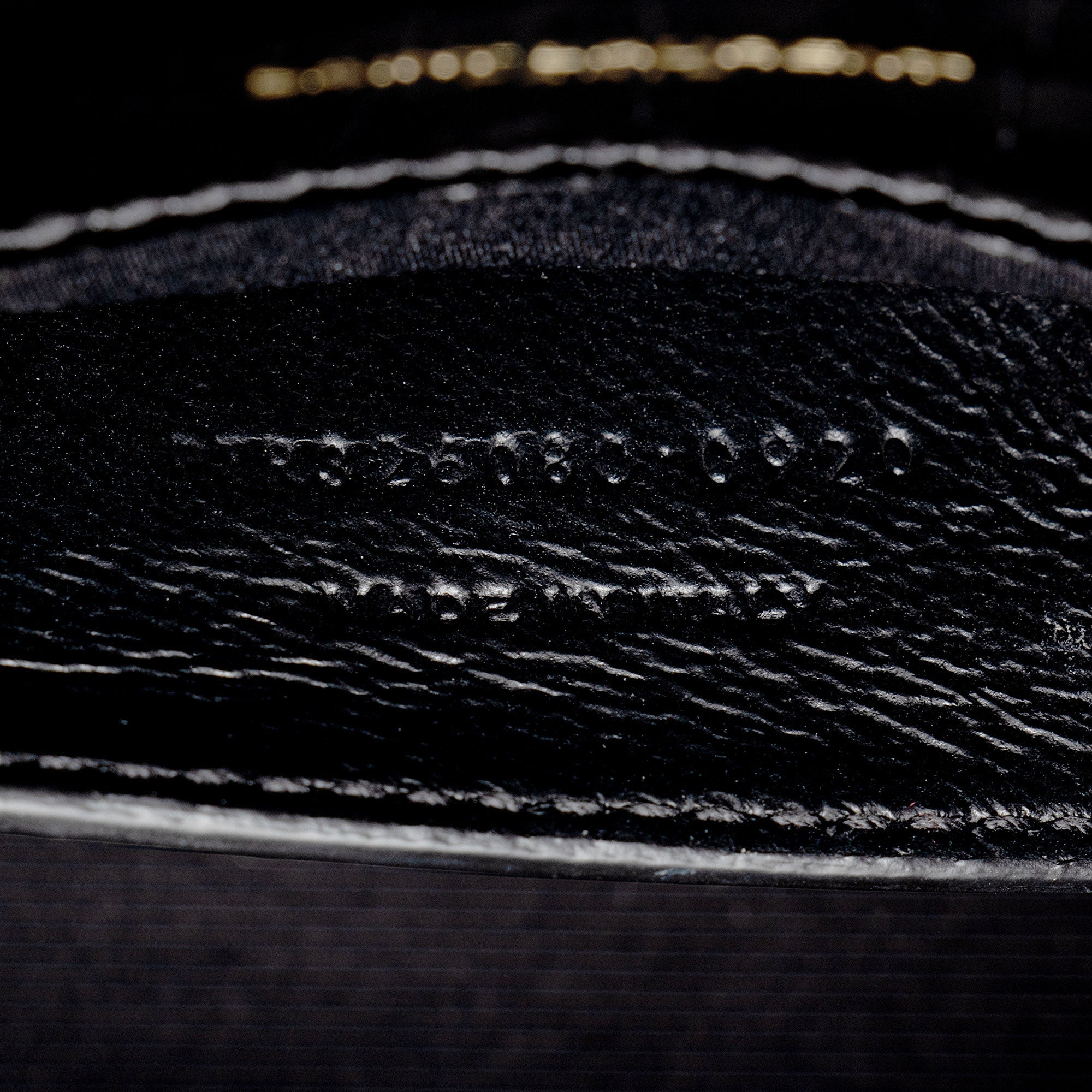 Saint Laurent Croc Embossed Leather Monogram Kate Tassel Clutch