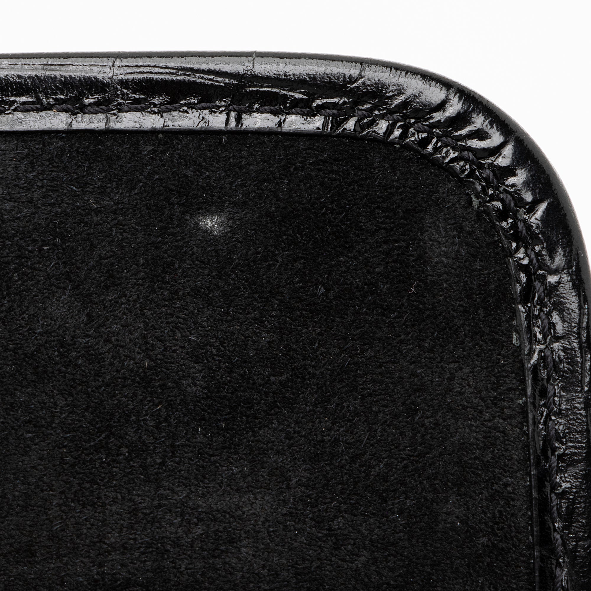 Saint Laurent Croc Embossed Leather Monogram Niki Chain Wallet (SHF-23549)