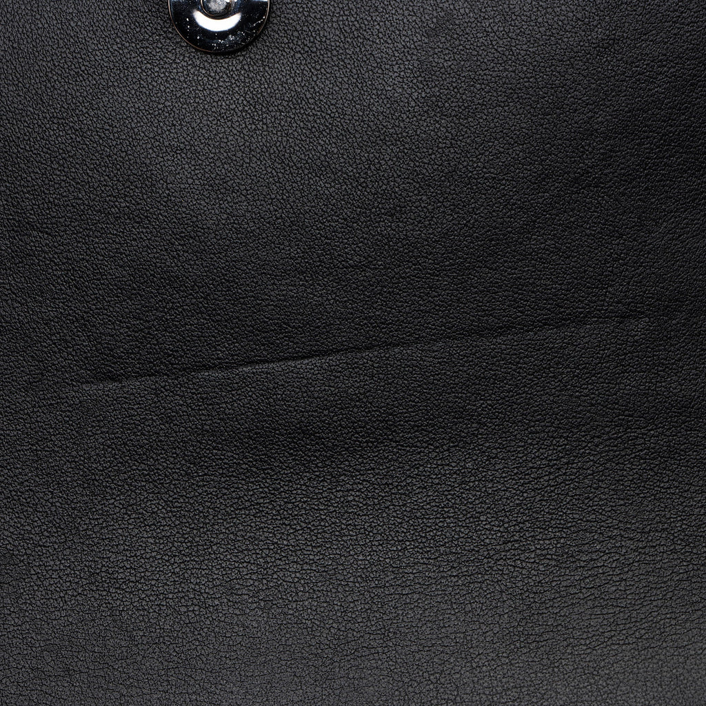 Saint Laurent Croc Embossed Leather Monogram Sunset Chain Wallet