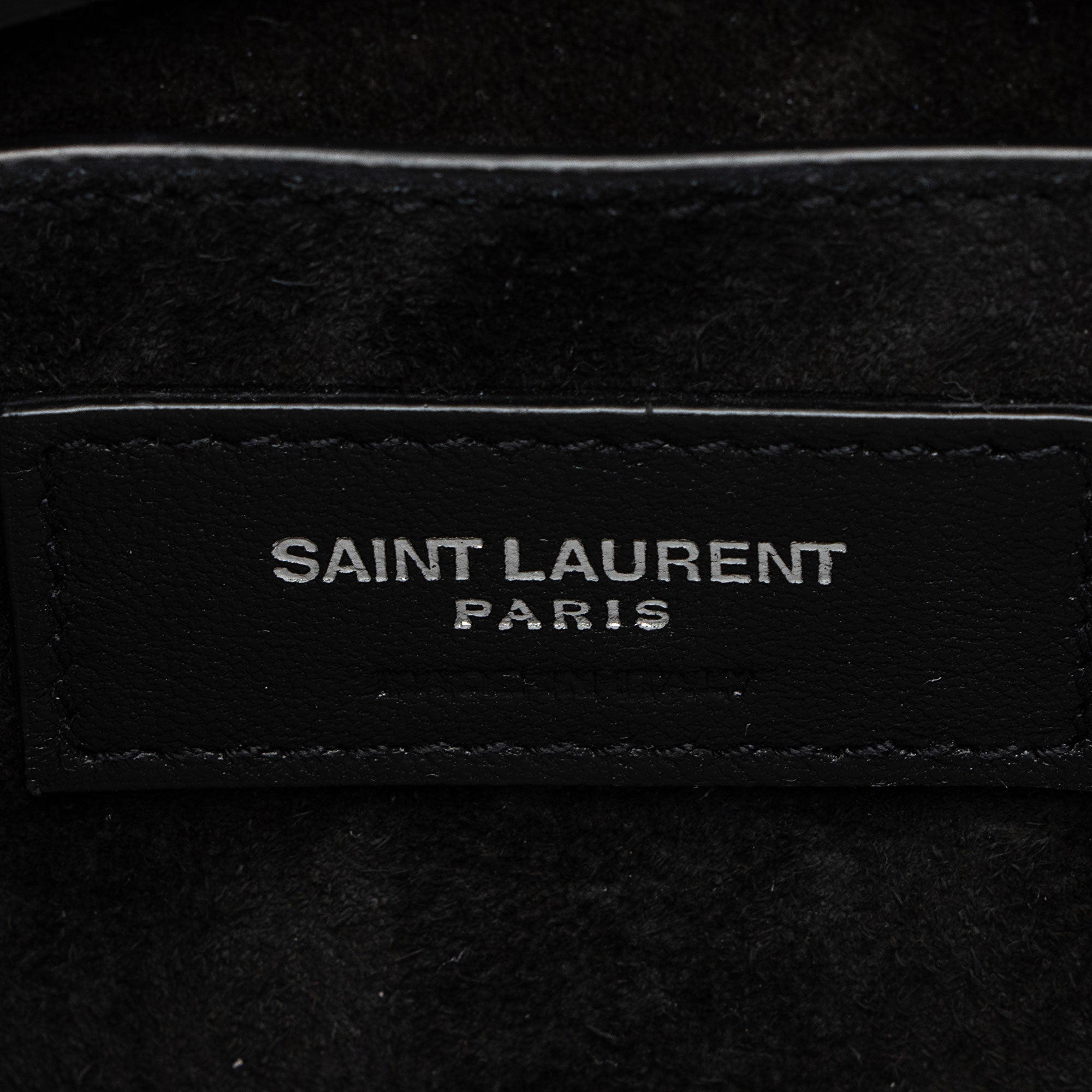 Saint Laurent Croc Embossed Leather Monogram Sunset Medium Shoulder Bag
