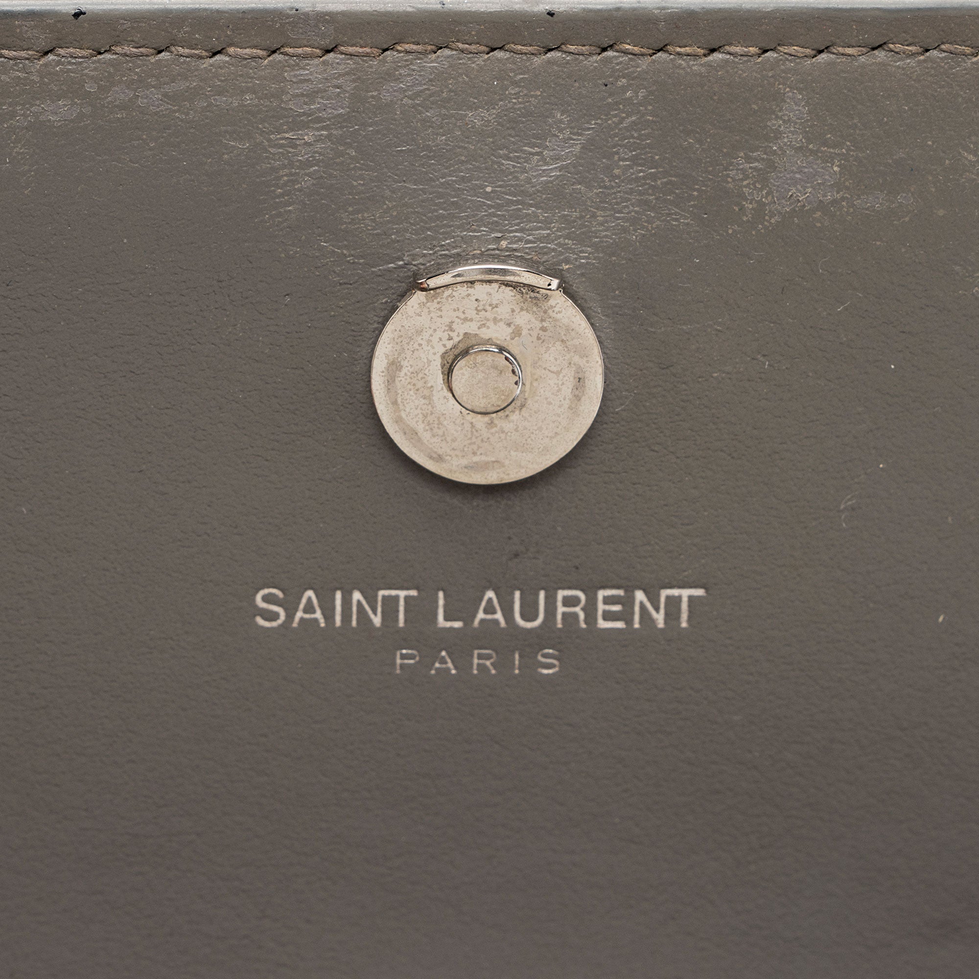 Saint Laurent Croc Embossed Leather Monogram Sunset Mini Wallet on Chain Bag (SHF-6eLO28)