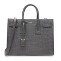 Saint Laurent Croc Embossed Leather Sac De Jour Small Tote (SHF-19975)