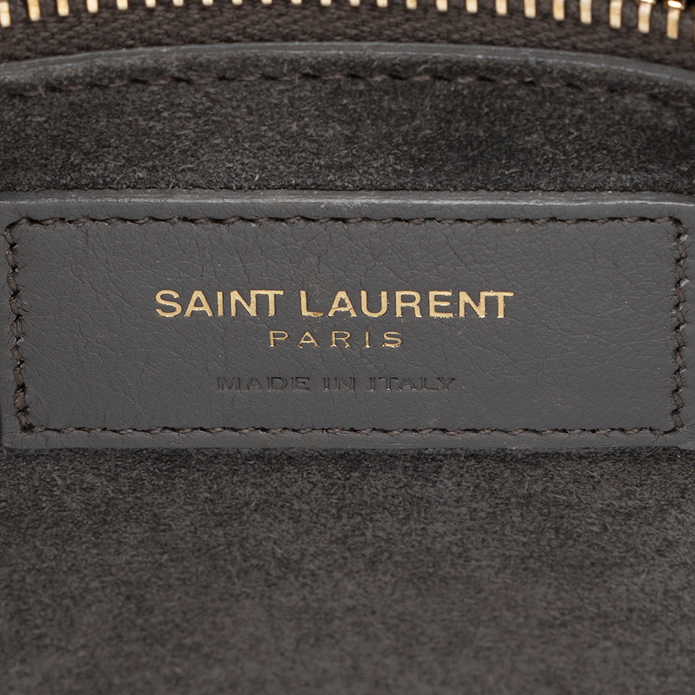 Saint Laurent Croc Embossed Leather Sac De Jour Small Tote (SHF-19975)