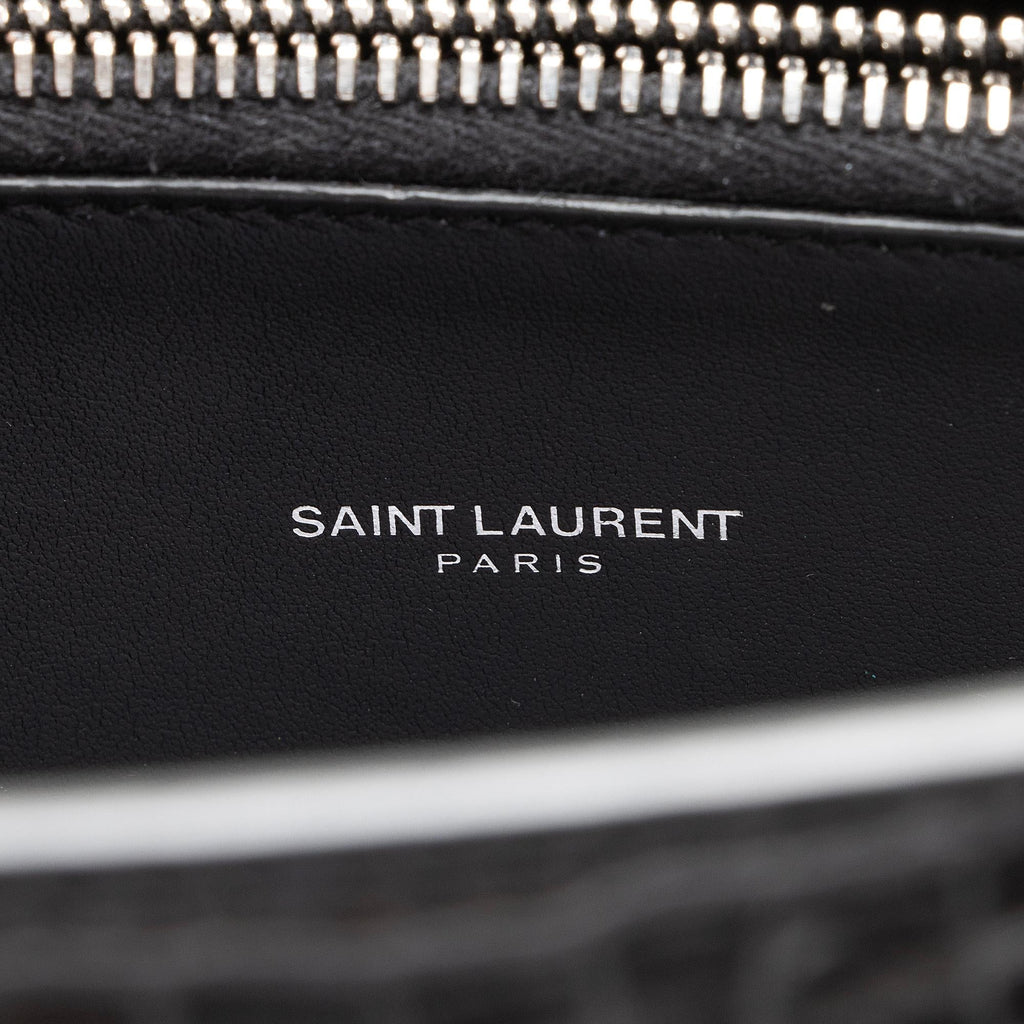 Saint Laurent Croc Embossed Leather Sac De Jour Small Tote (SHF-Cqj90b)