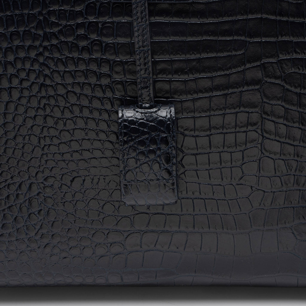 Saint Laurent Croc Embossed Leather Sac De Jour Small Tote (SHF-RDXxWt)
