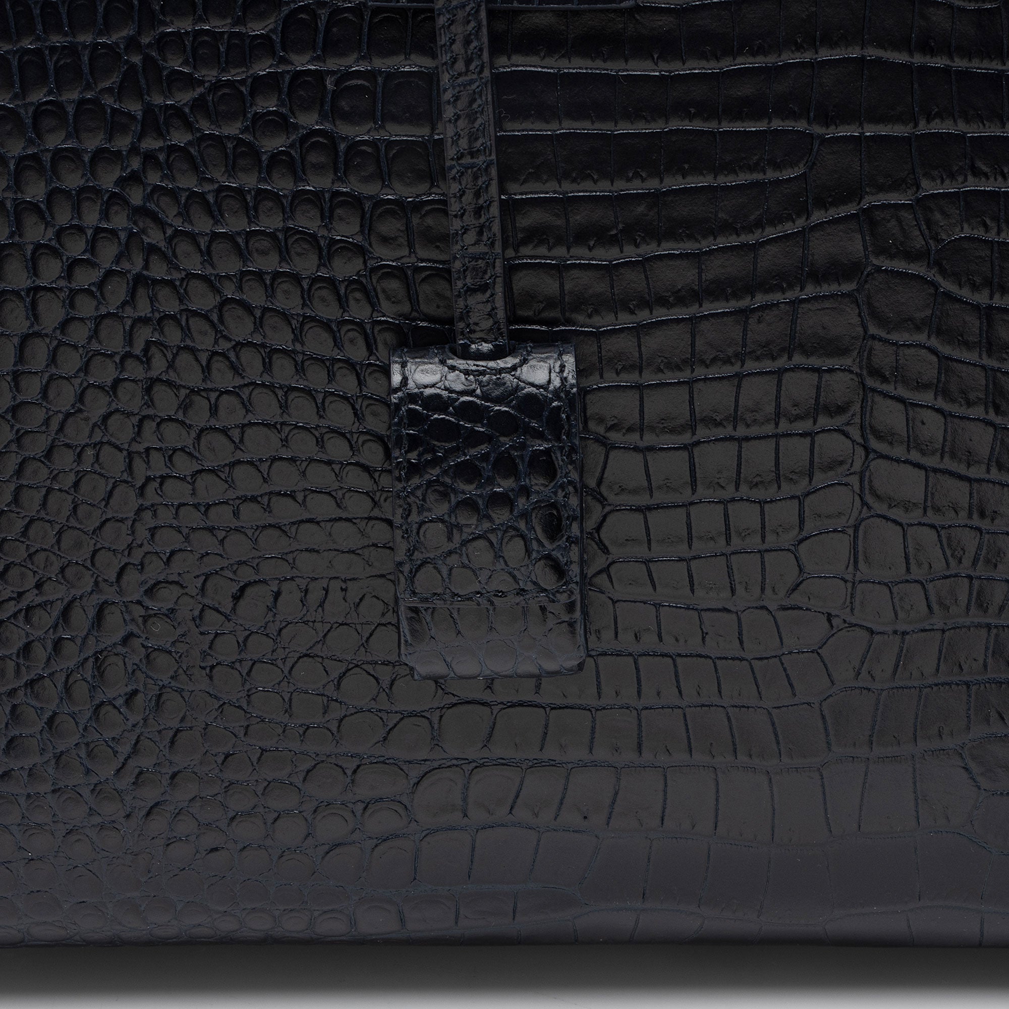 Saint Laurent Croc Embossed Leather Sac De Jour Small Tote (SHF-RDXxWt)