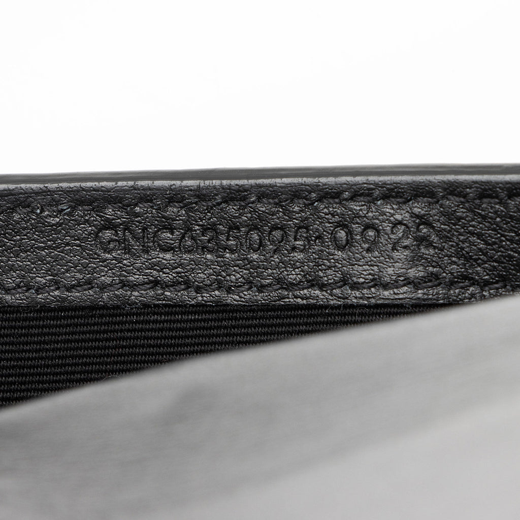 Saint Laurent Croc Embossed Monogram Phone Holder Shoulder Bag (SHF-8nnftx)