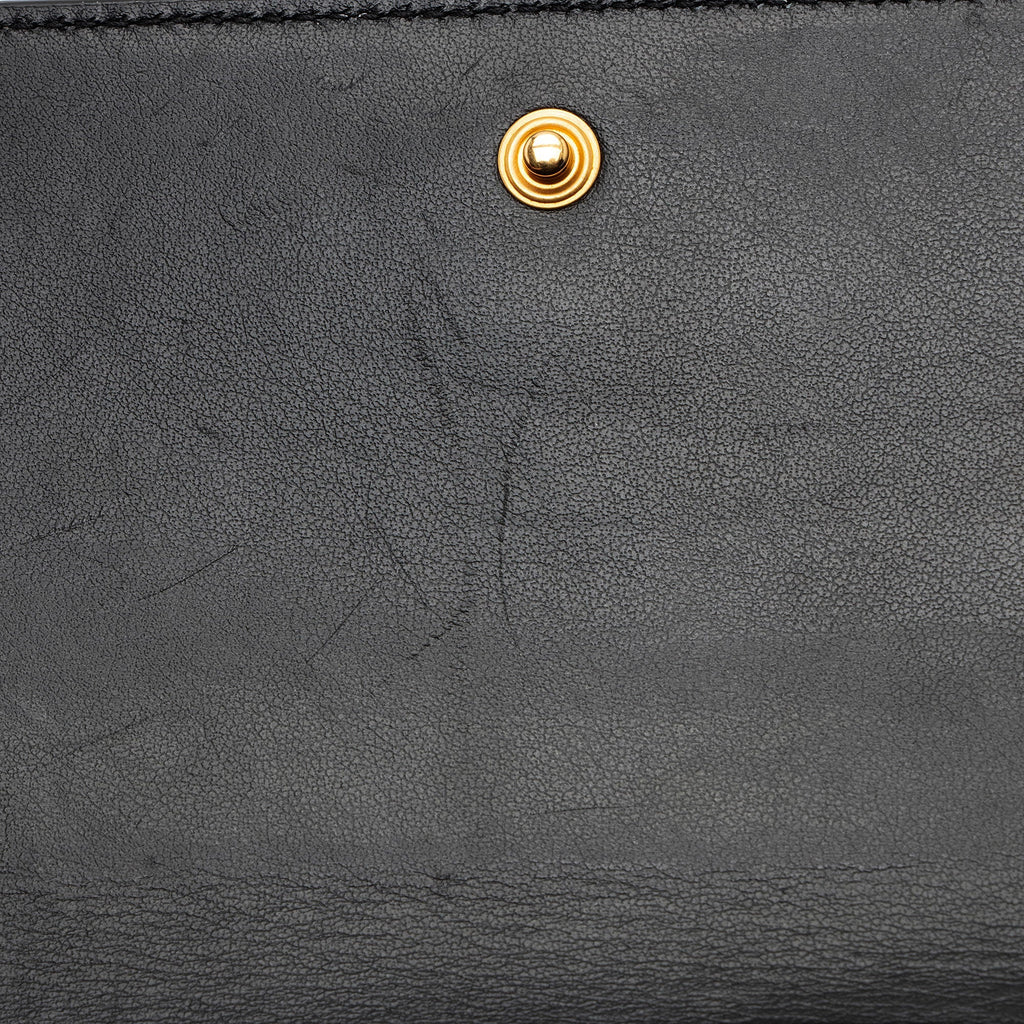 Saint Laurent Croc Embossed Monogram Phone Holder Shoulder Bag (SHF-8nnftx)