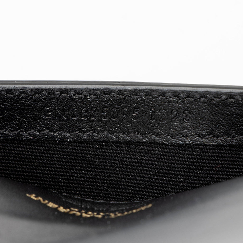 Saint Laurent Croc Embossed Monogram Phone Holder Shoulder Bag (SHF-EFRcxI)