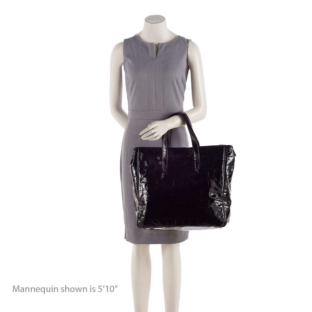 Saint Laurent Croc Embossed 1:1 Rep Leather Raspail Tote (SHF-19265)
