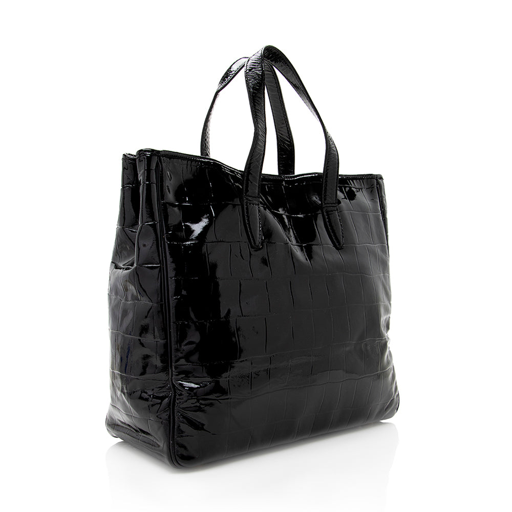 Saint Laurent Croc Embossed 1:1 Rep Leather Raspail Tote (SHF-19265)