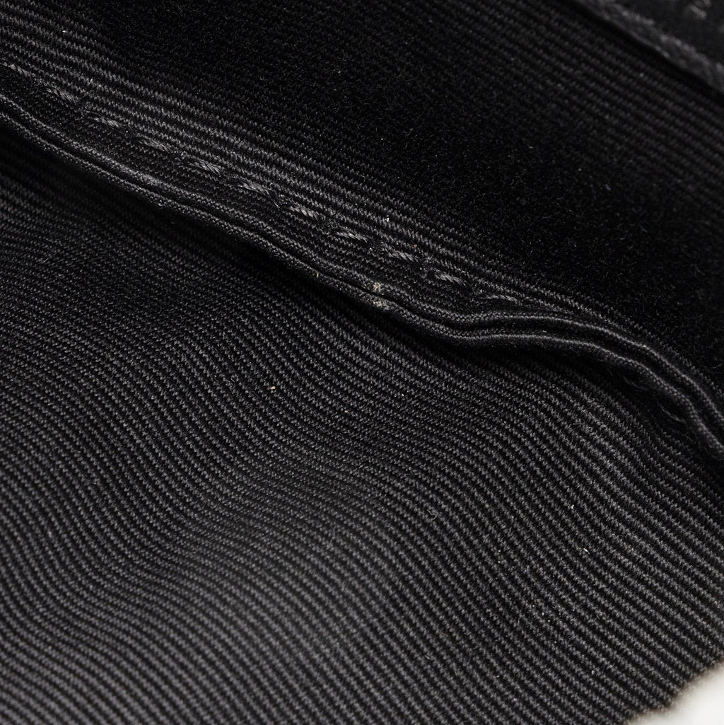 Saint Laurent Denim Monogram Puffer LouLou Small Clutch (SHF-23055)