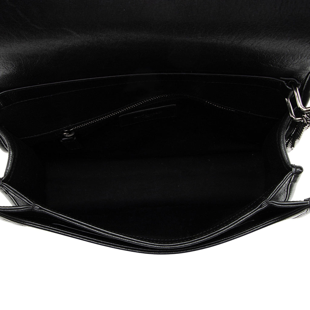 Saint Laurent Diamond Quilted Leather Monogram Becky Small Shoulder Bag
