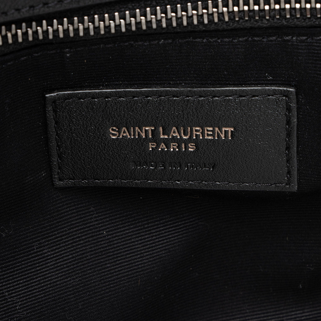 Saint Laurent Diamond Quilted Leather Monogram Becky Small Shoulder Bag