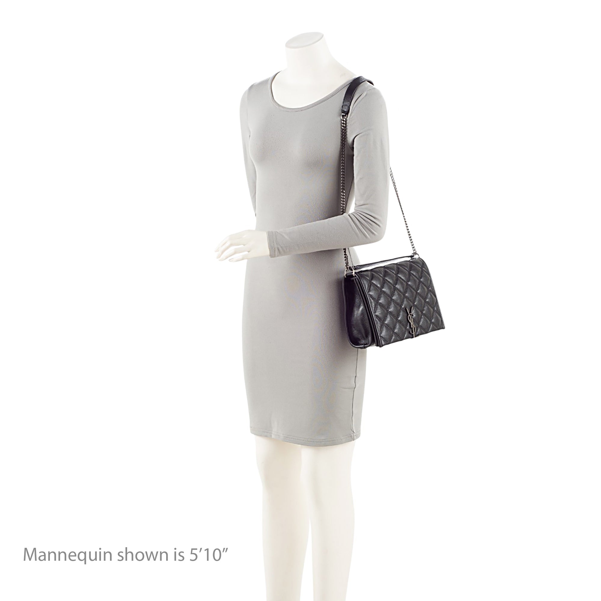 Saint Laurent Diamond Quilted Leather Monogram Becky Small Shoulder Bag
